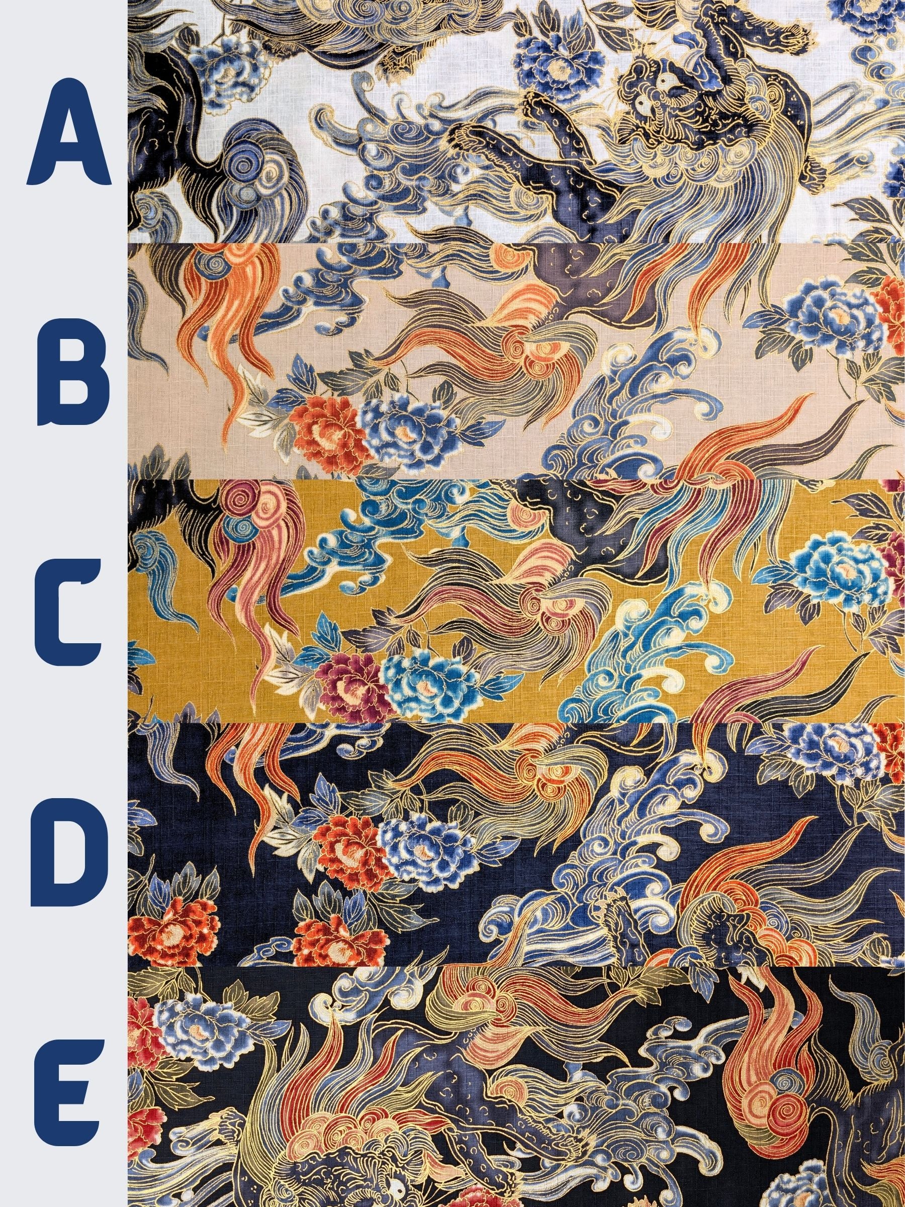 Hokkoh - Golden Komainu Cotton Dobby Fabric - Beige
