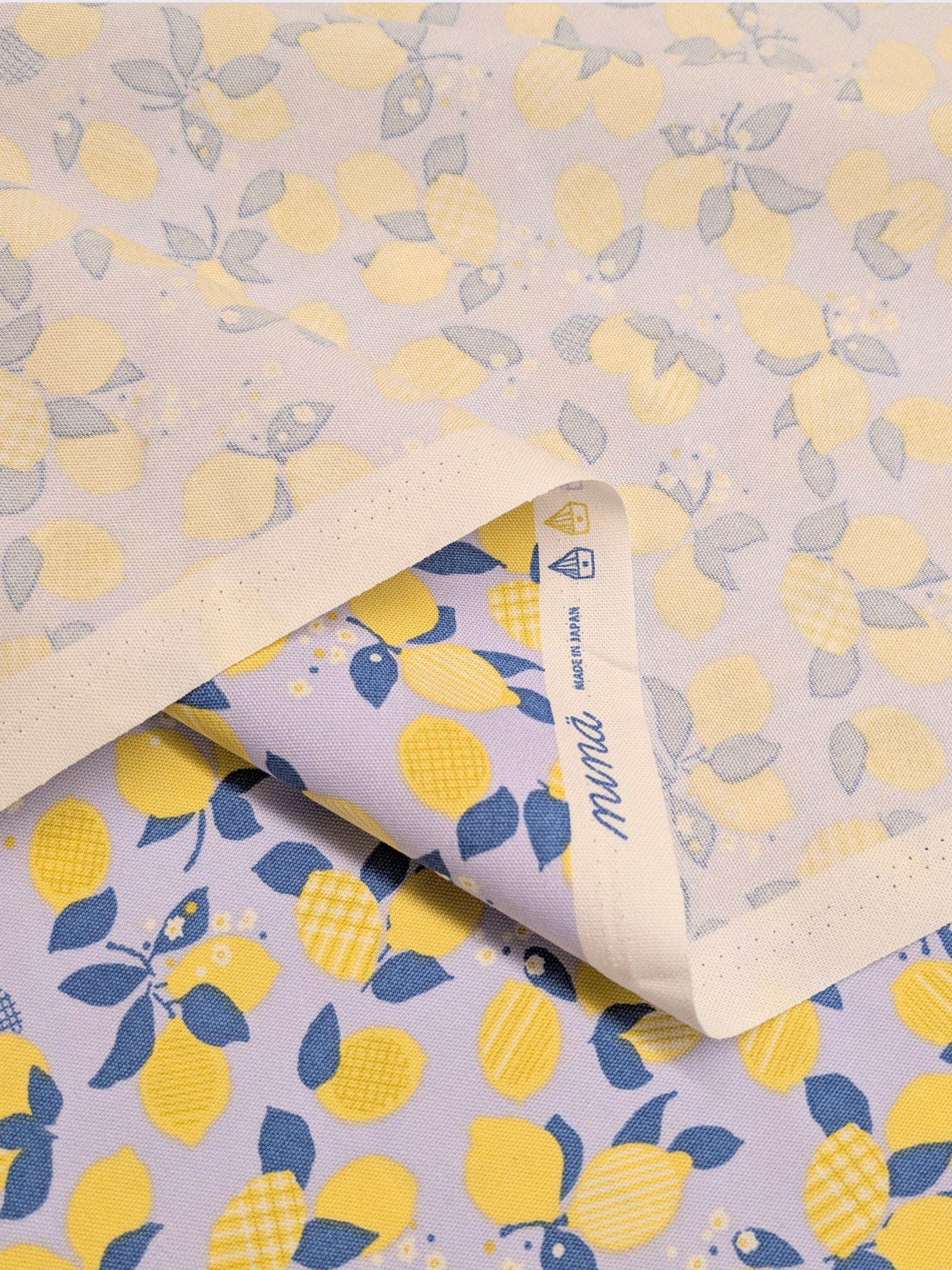 Koizumi - Lemon Bunches Cotton Oxford Fabric - Lavender