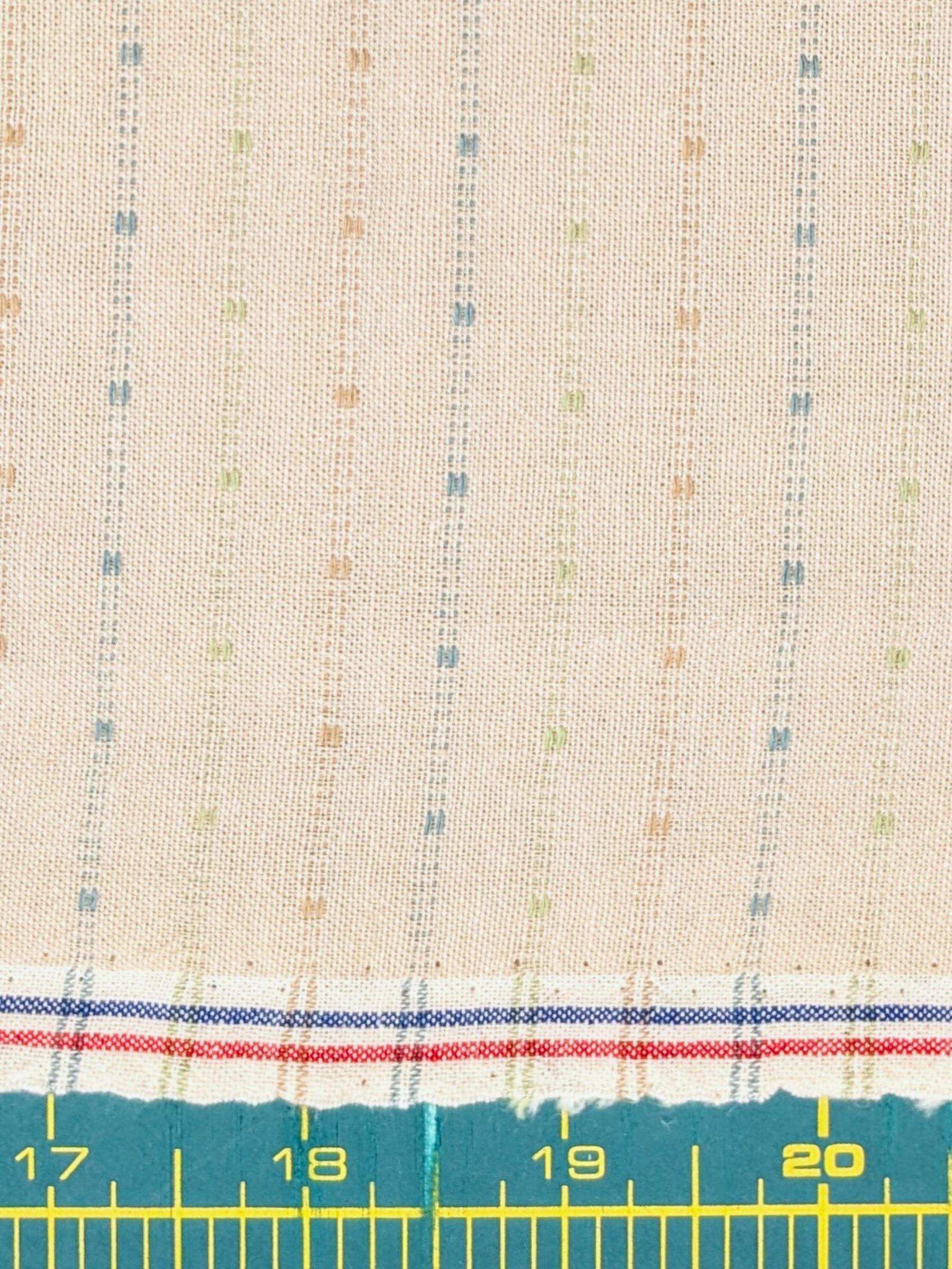 Textile Pantry - Lined Yarn Dyed Cotton Taupe Fabric - Beige