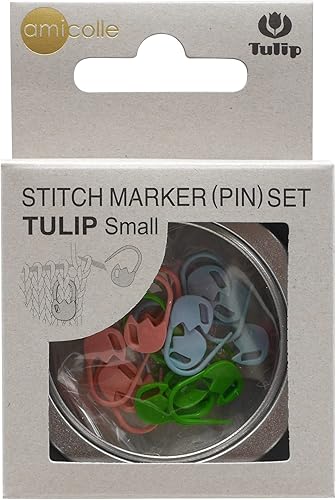 Tulip - "Heart" Stitch Marker Pin Set Amicolle Knitting Accessories - Pink Blue Green