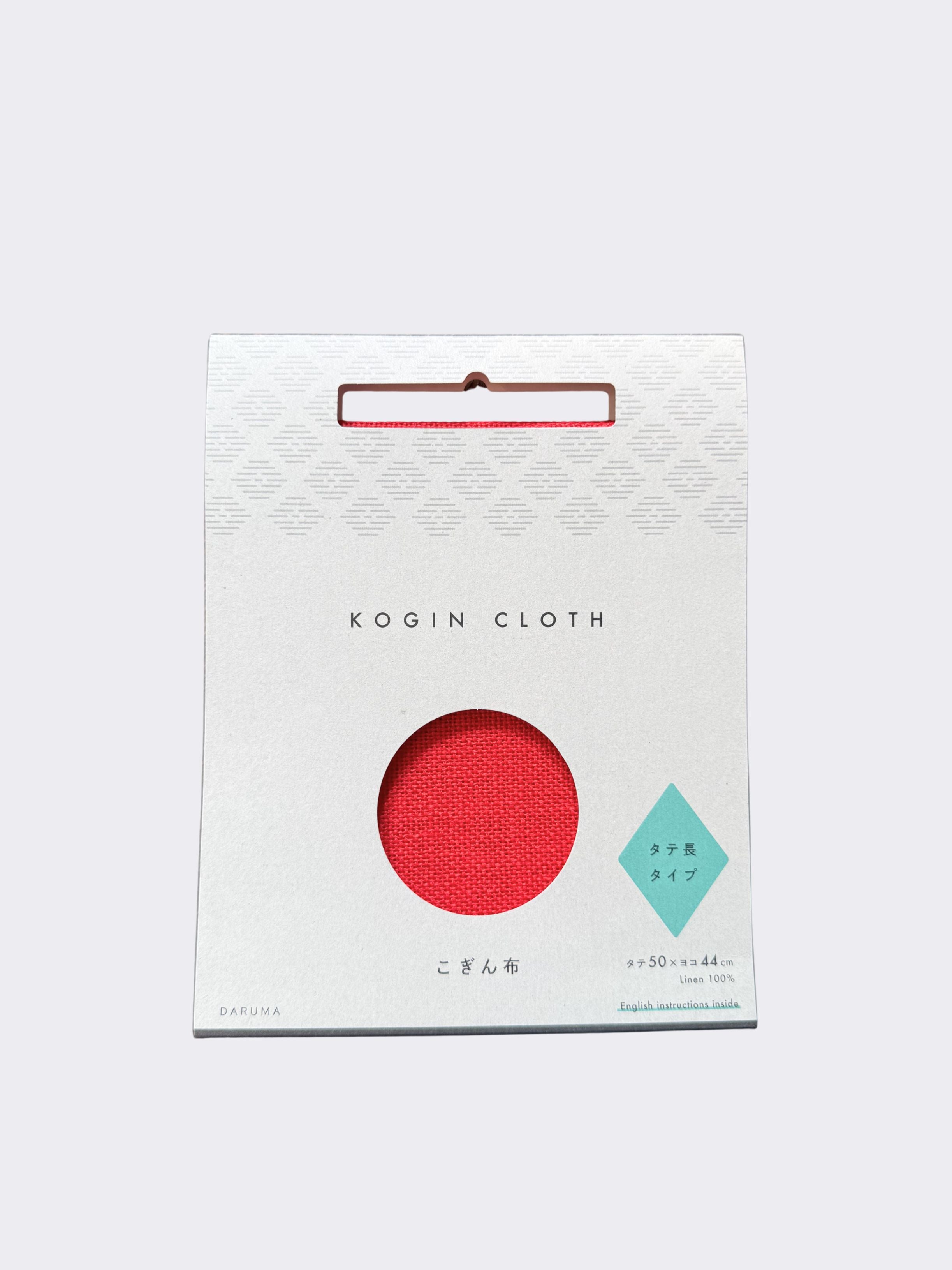 Daruma - Linen Kogin Cloth - Red