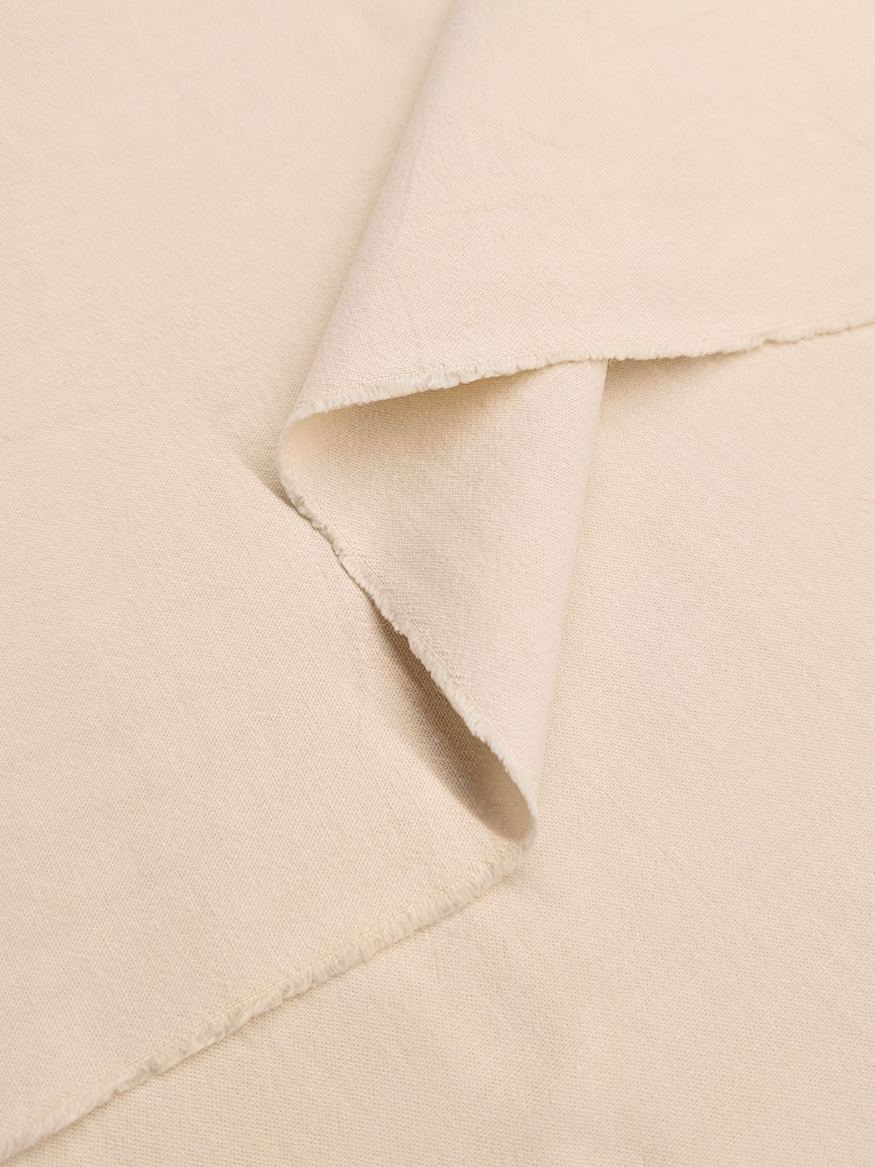 Cosmo - Cotton/Linen Canvas Fabric - Warm White