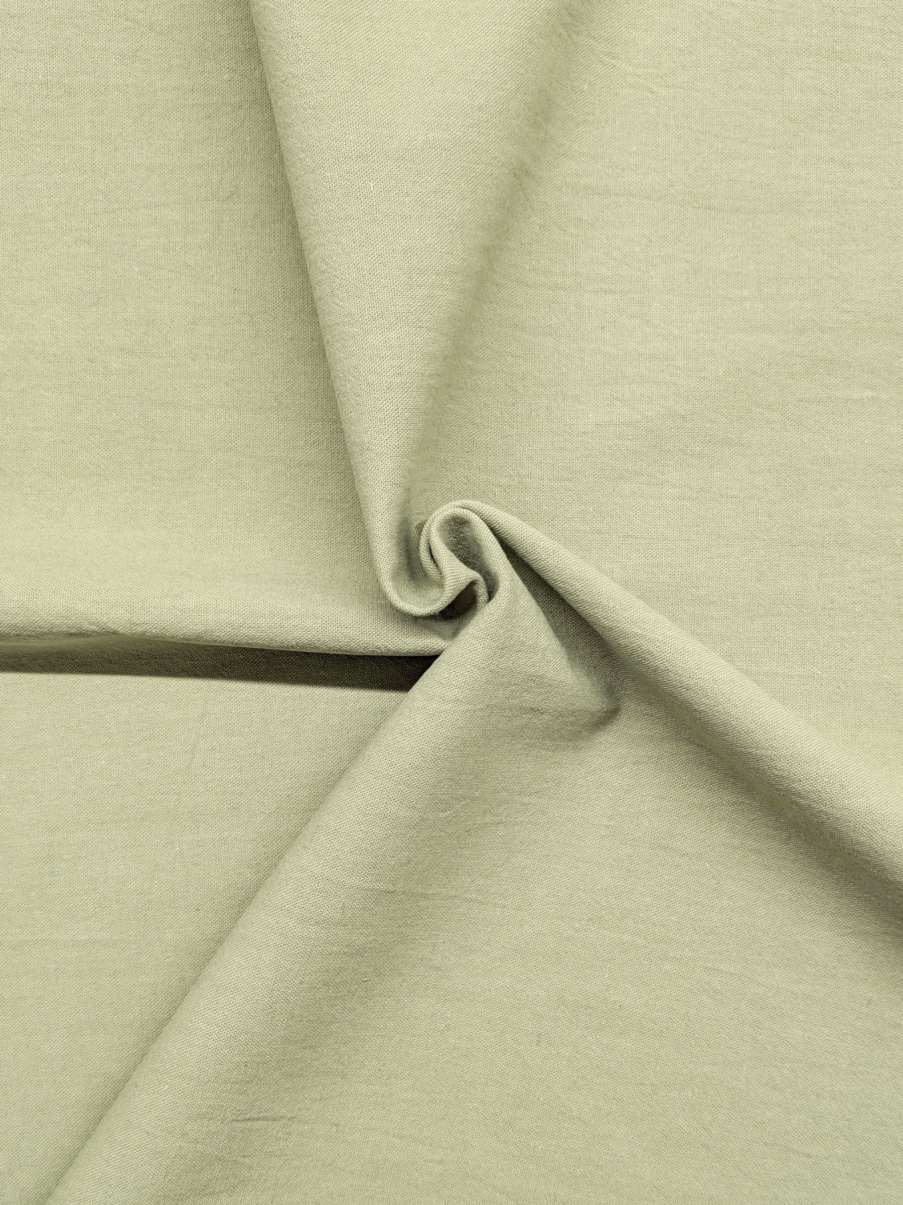 Cosmo - Cotton/Linen Canvas Fabric - Sea Foam Green