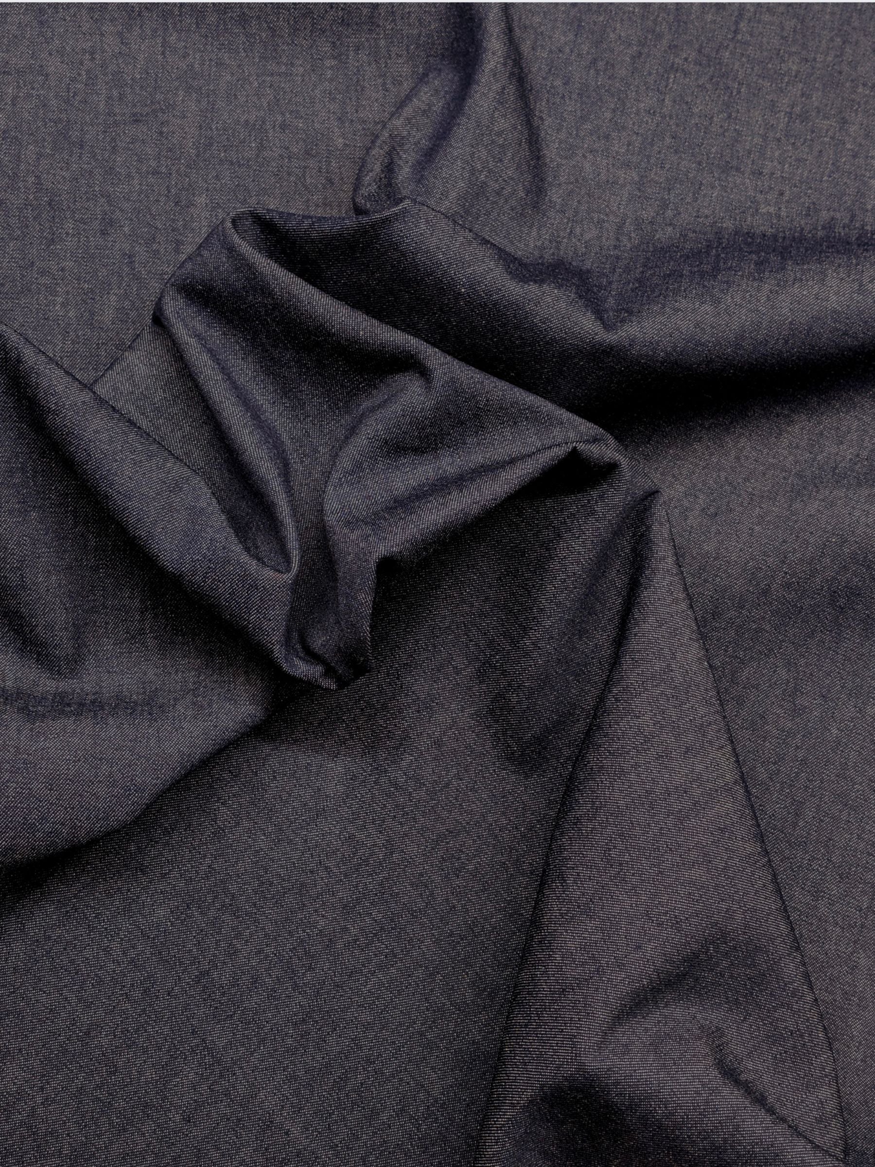 Kaihara Denim - Non-Stretch Japanese Cotton Twill Denim Fabric - 10 oz Dark Blue