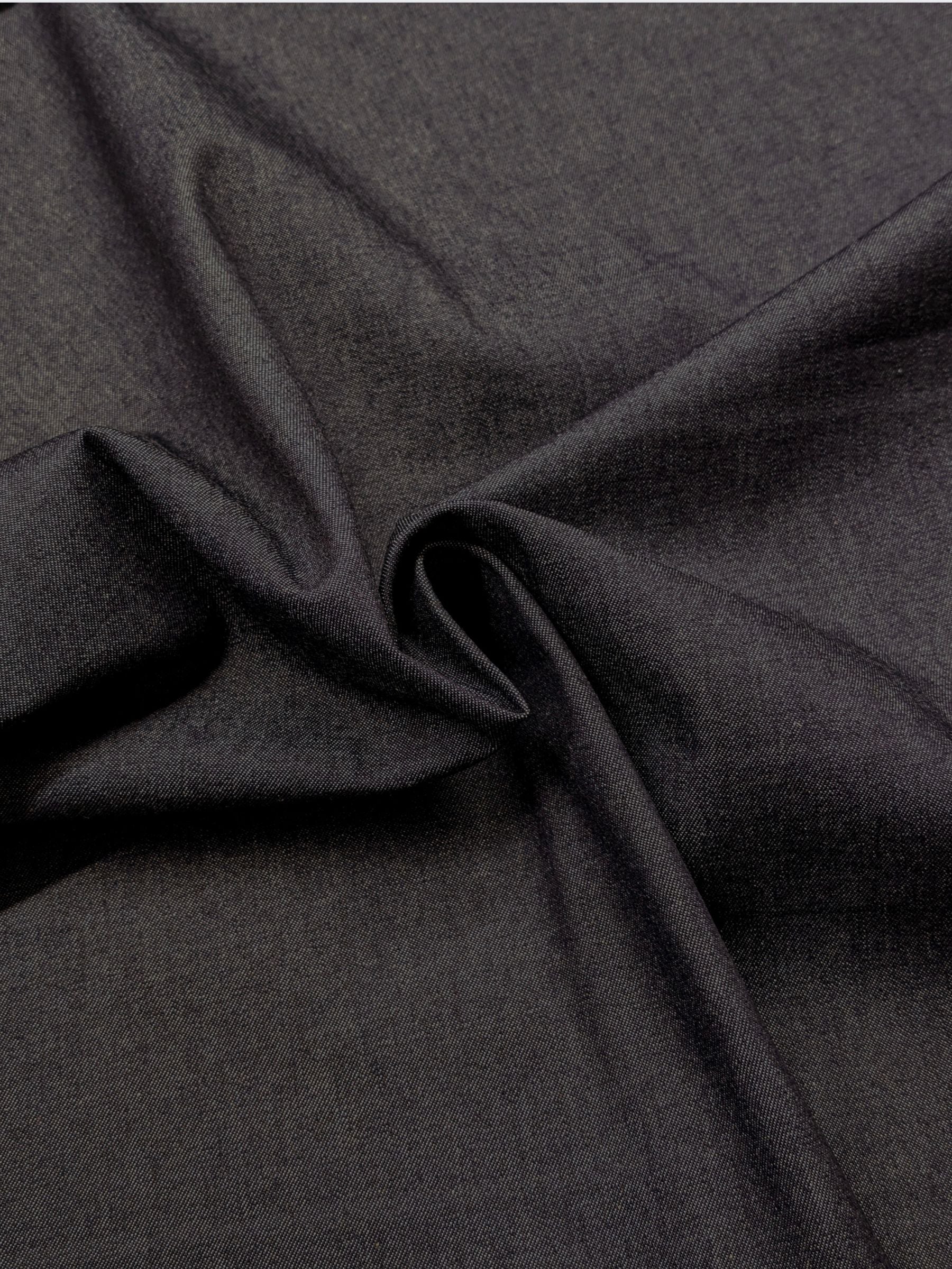 Kaihara Denim - Non-Stretch Japanese Cotton Twill Denim Fabric - 10 oz Black