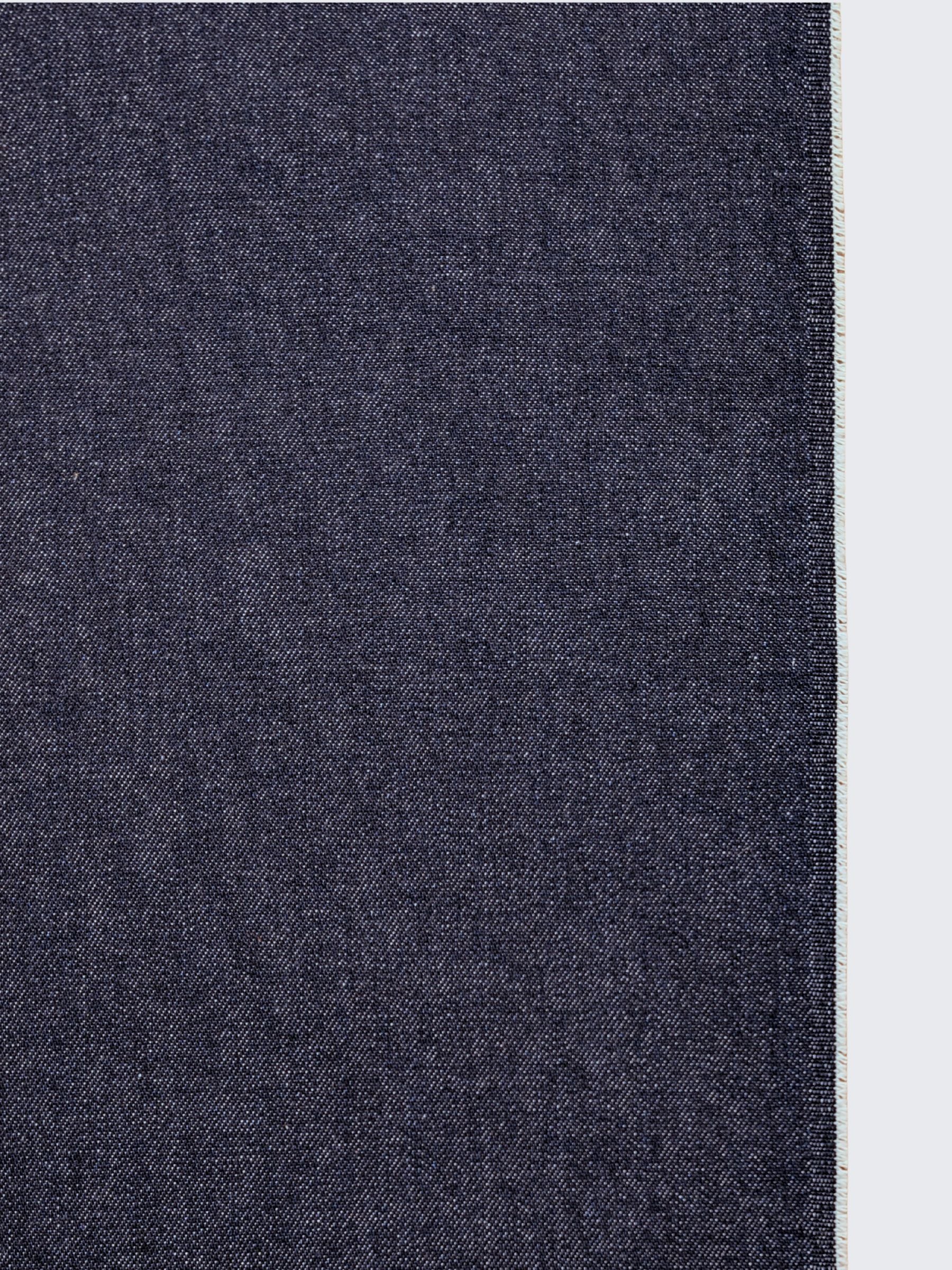 Kaihara Denim - Non-Stretch Japanese Cotton Twill Denim Fabric - 12 oz Dark Blue