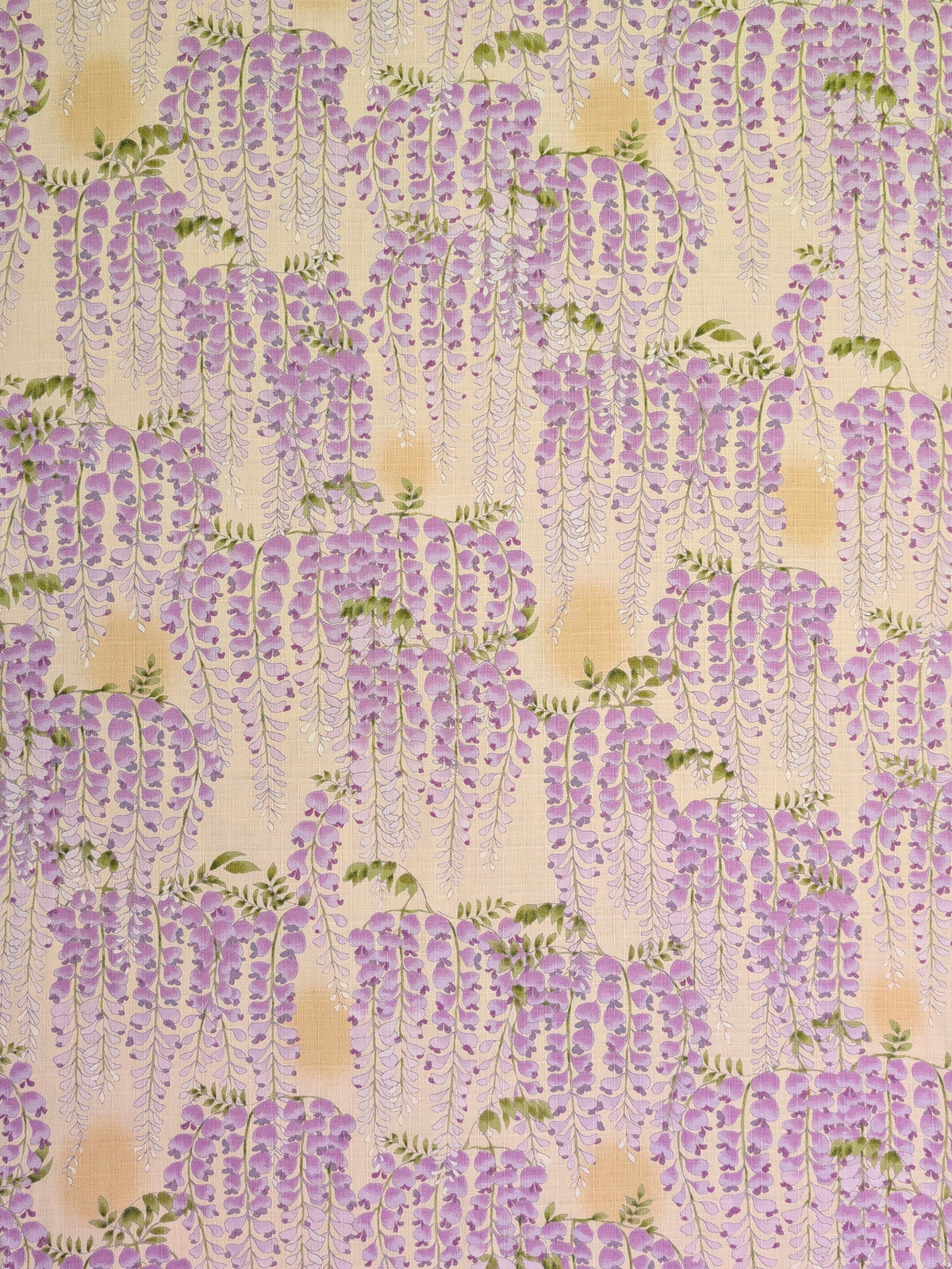 Kobayashi - Hanging Wisteria Cotton Dobby Fabric - Beige