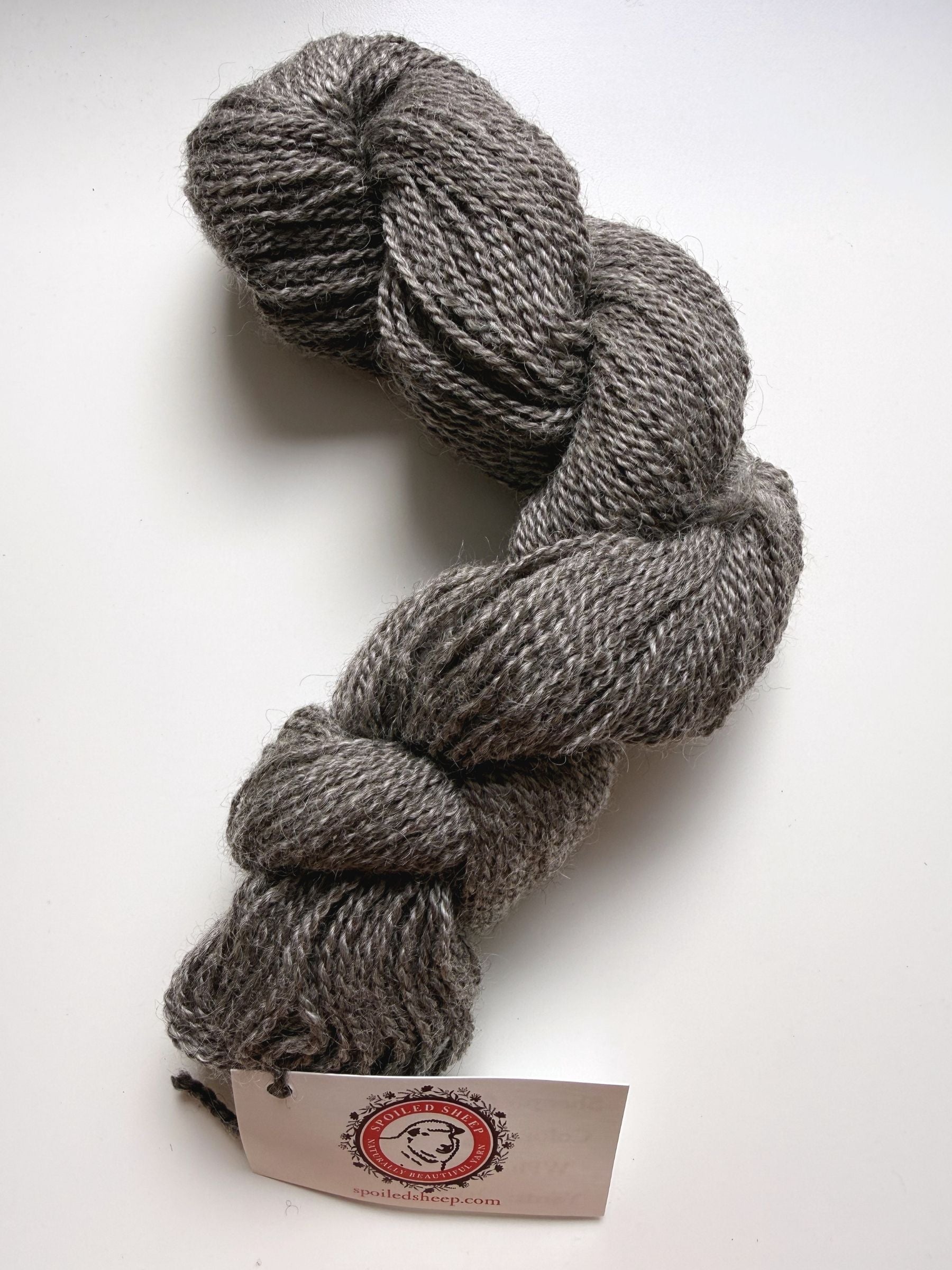 Spoiled Sheep - Leicester Longwool Wool Yarn 200yd - Ariana #18 Gray