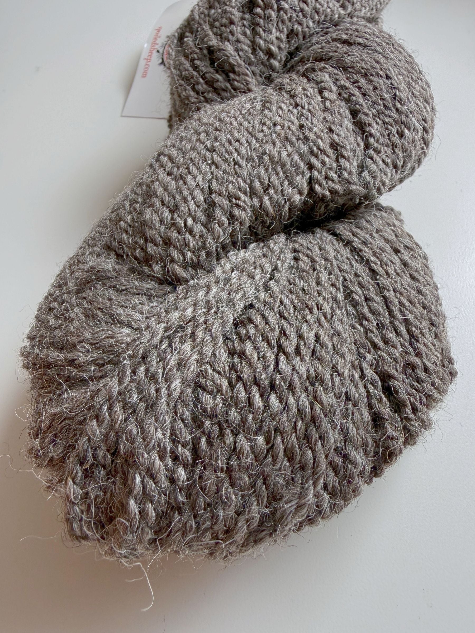 Spoiled Sheep - Suffolk/Finn/Merino Wool Yarn 200yd - Lilac #18 Dark Gray