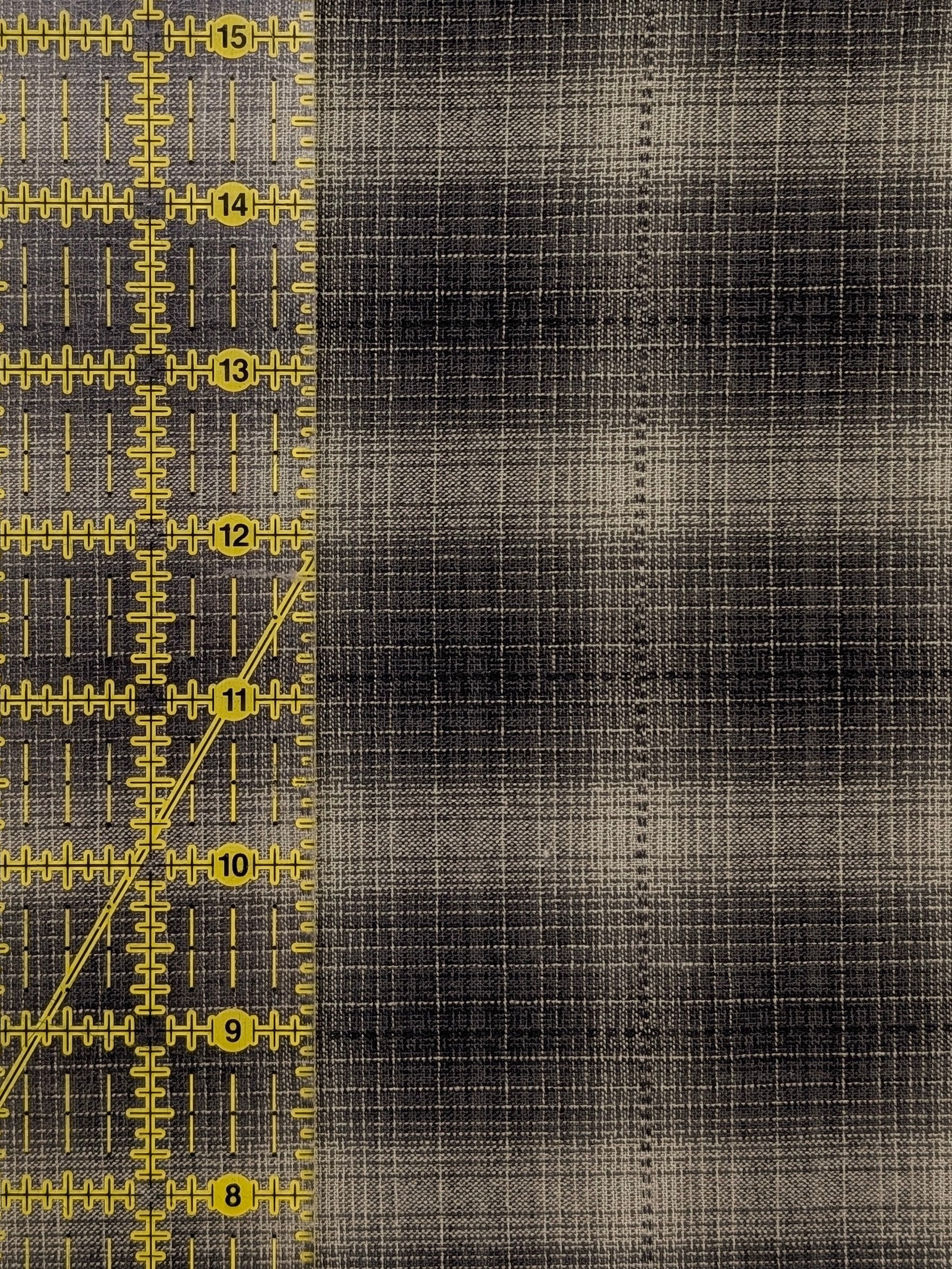 Handworks - Ombre Glen Plaid Yarn Dyed Cotton Fabric - Gray