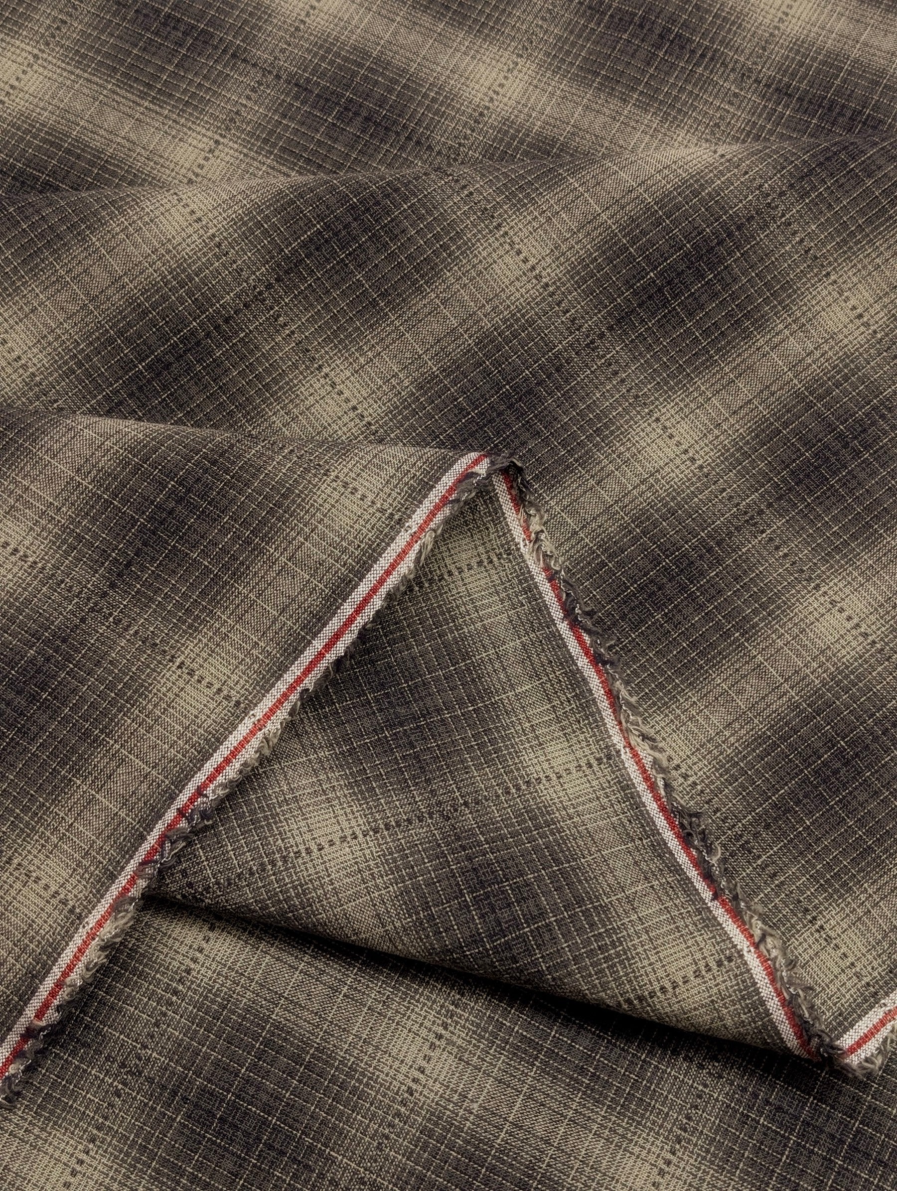 Handworks - Ombre Glen Plaid Yarn Dyed Cotton Fabric - Gray