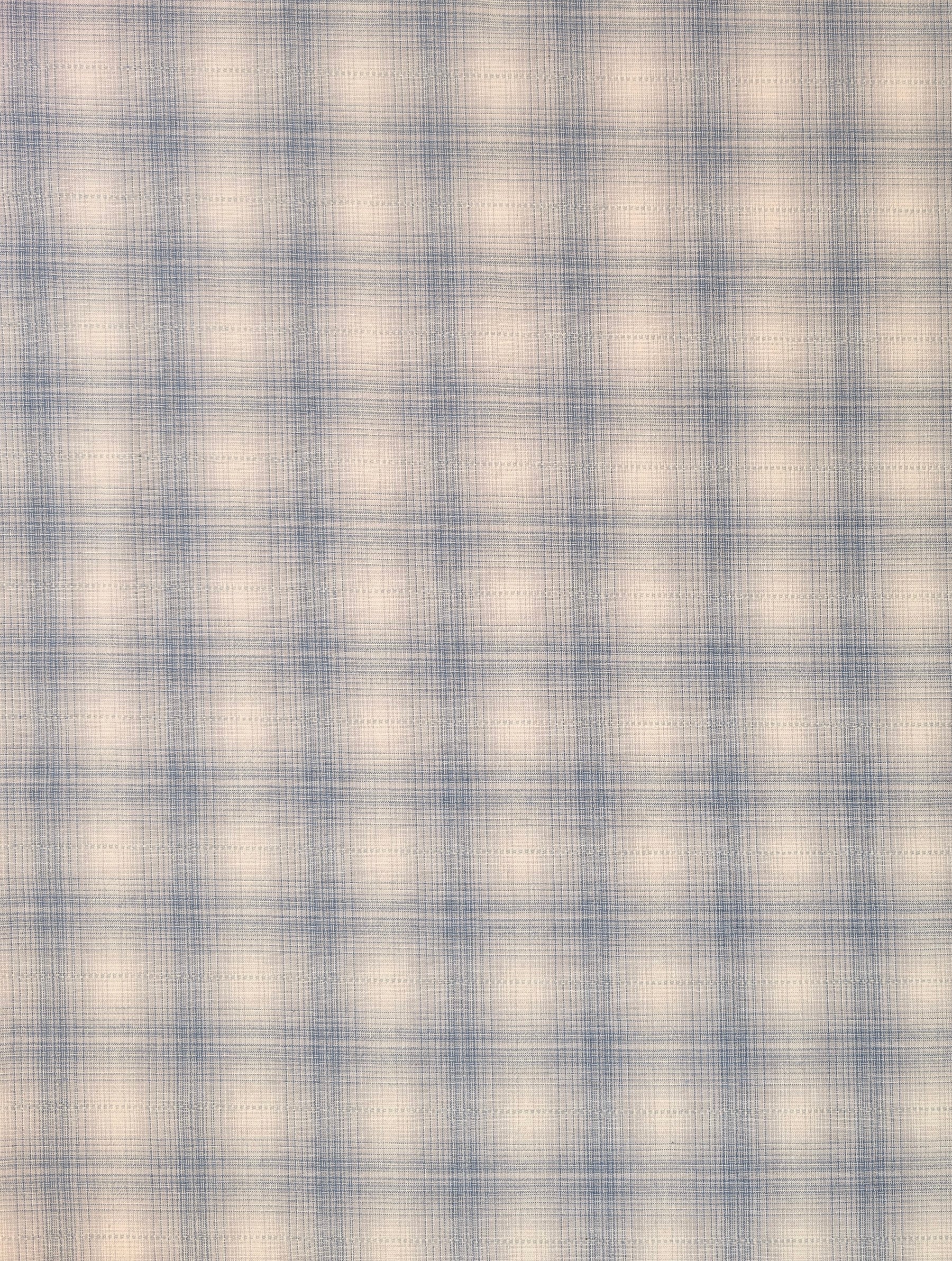 Handworks - Ombre Glen Plaid Yarn Dyed Cotton Fabric - Light Blue