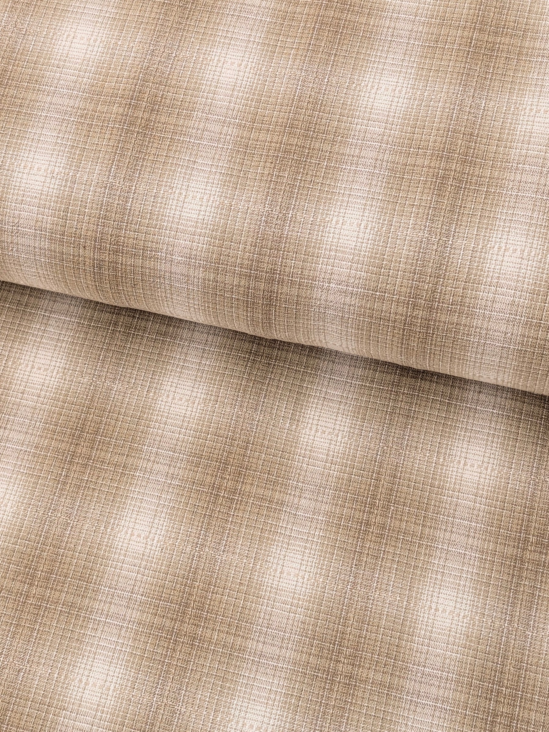 Handworks - Ombre Glen Plaid Yarn Dyed Cotton Fabric - Beige