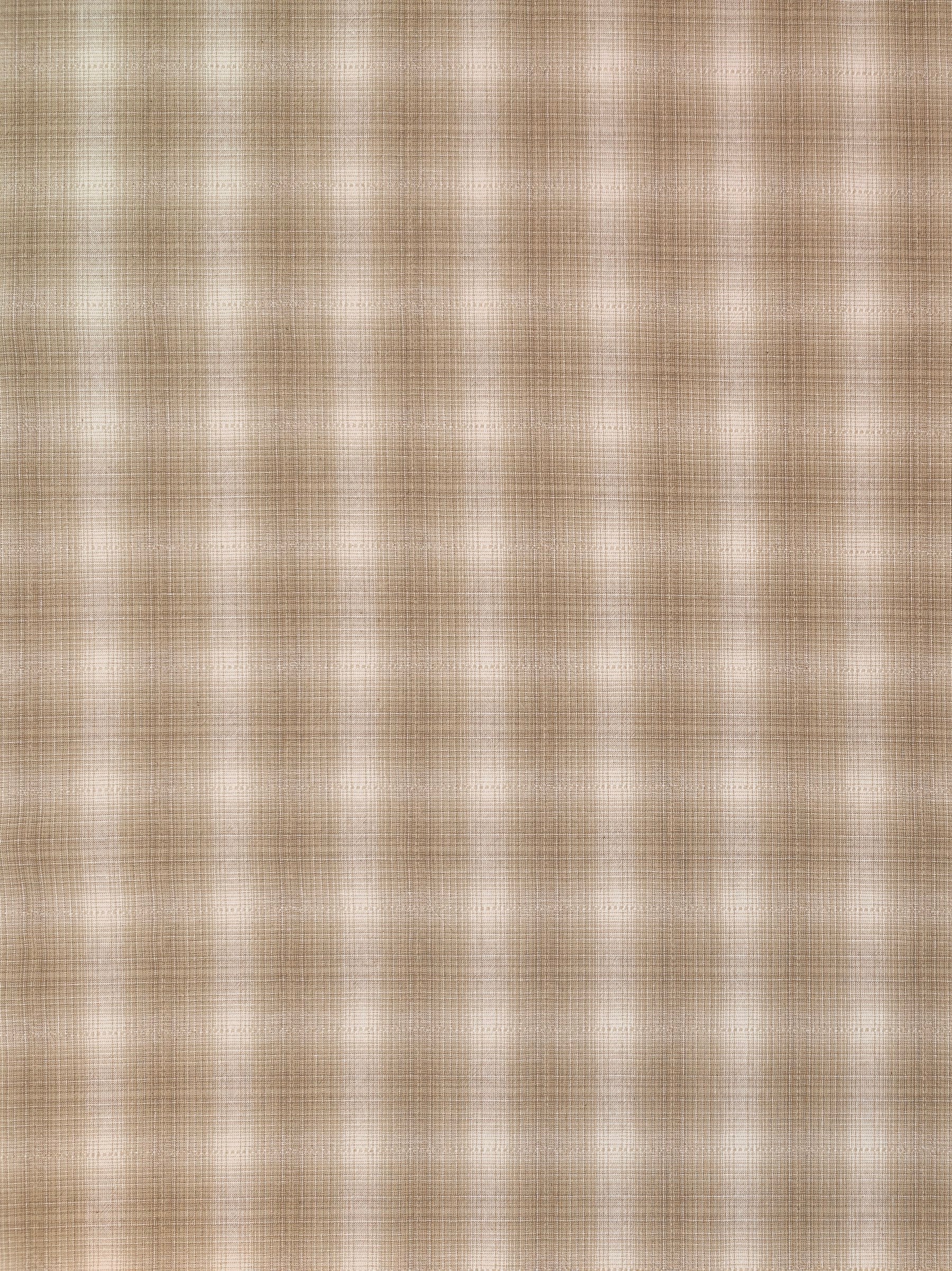 Handworks - Ombre Glen Plaid Yarn Dyed Cotton Fabric - Beige