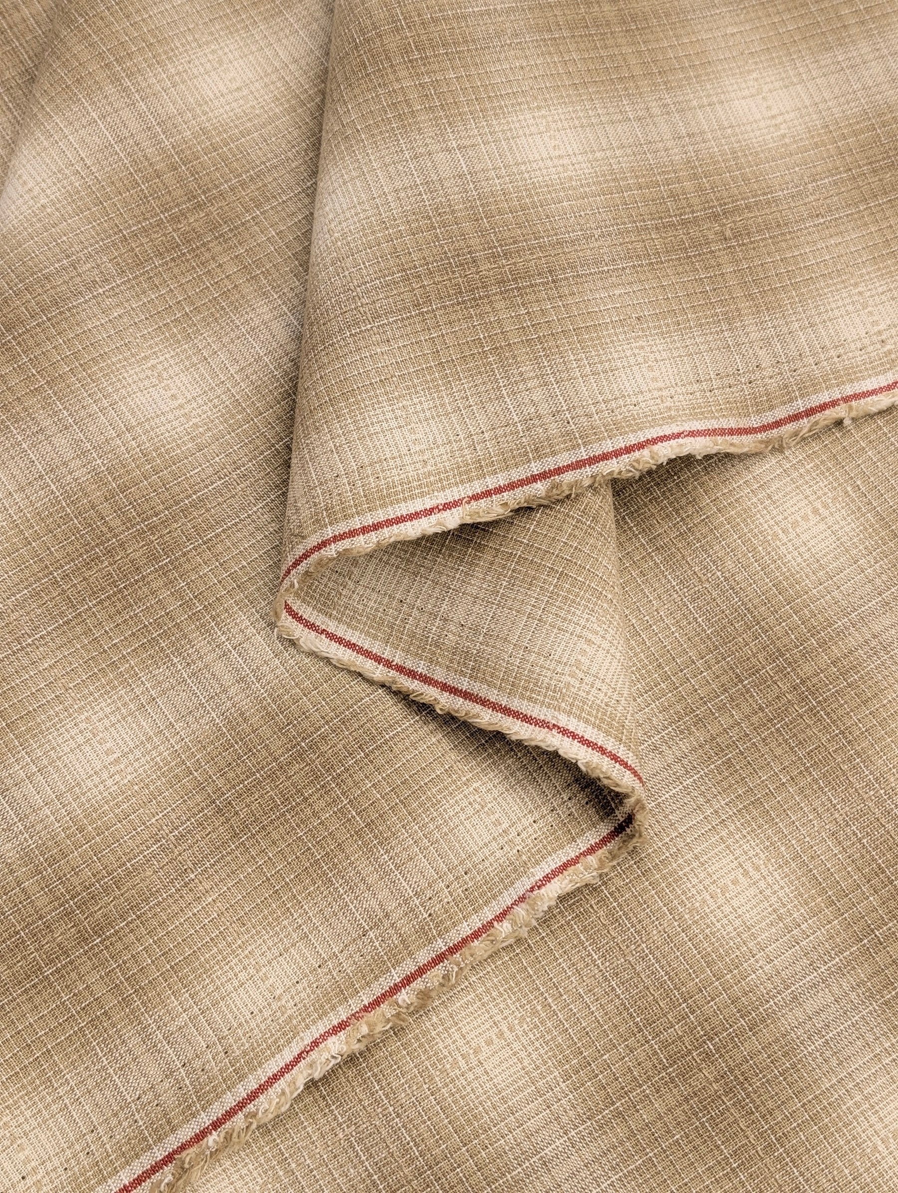 Handworks - Ombre Glen Plaid Yarn Dyed Cotton Fabric - Beige
