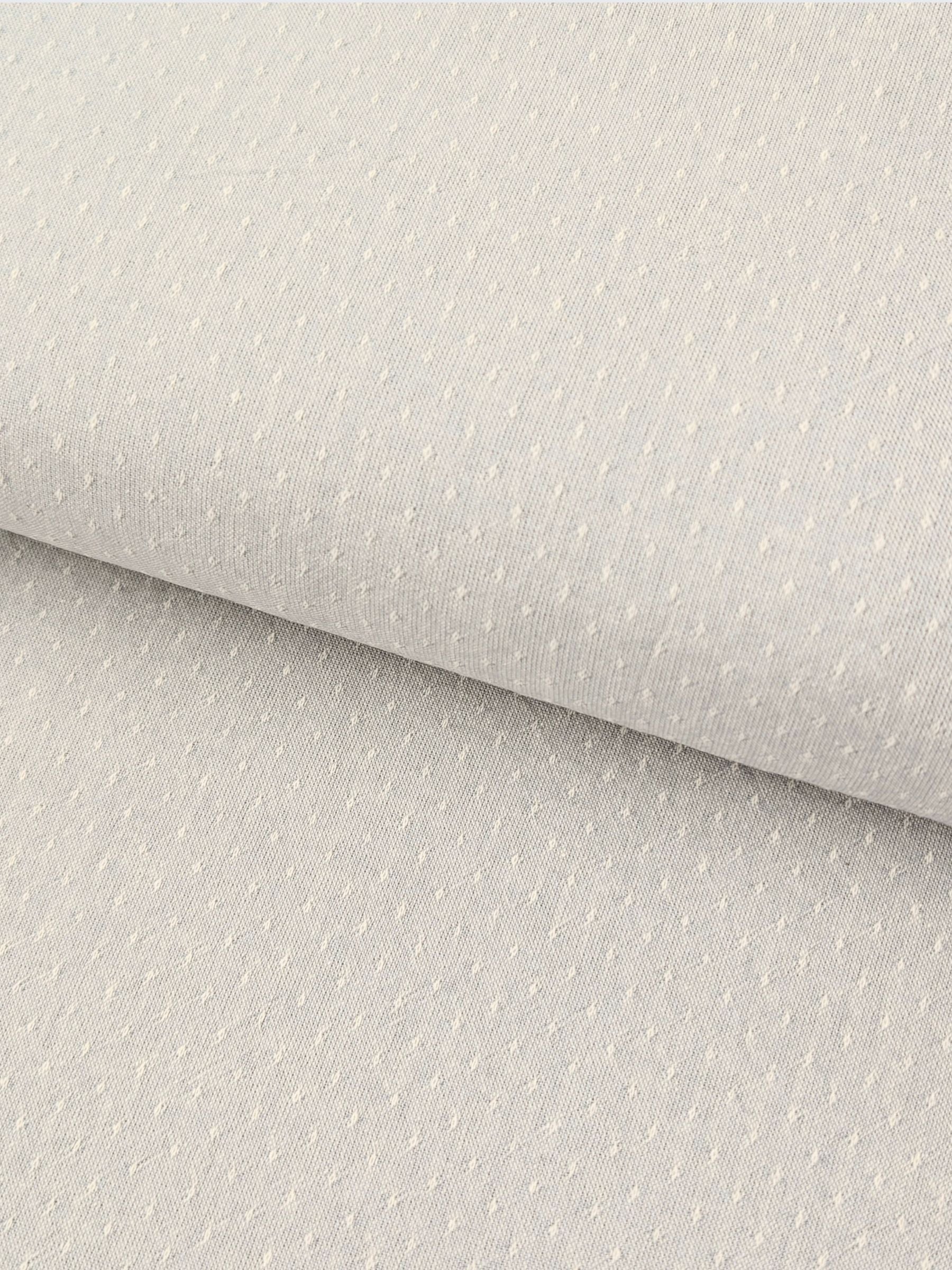 Textile Pantry - Chambray Dot Yarn Dyed Cotton Fabric - Pale Blue & Gray