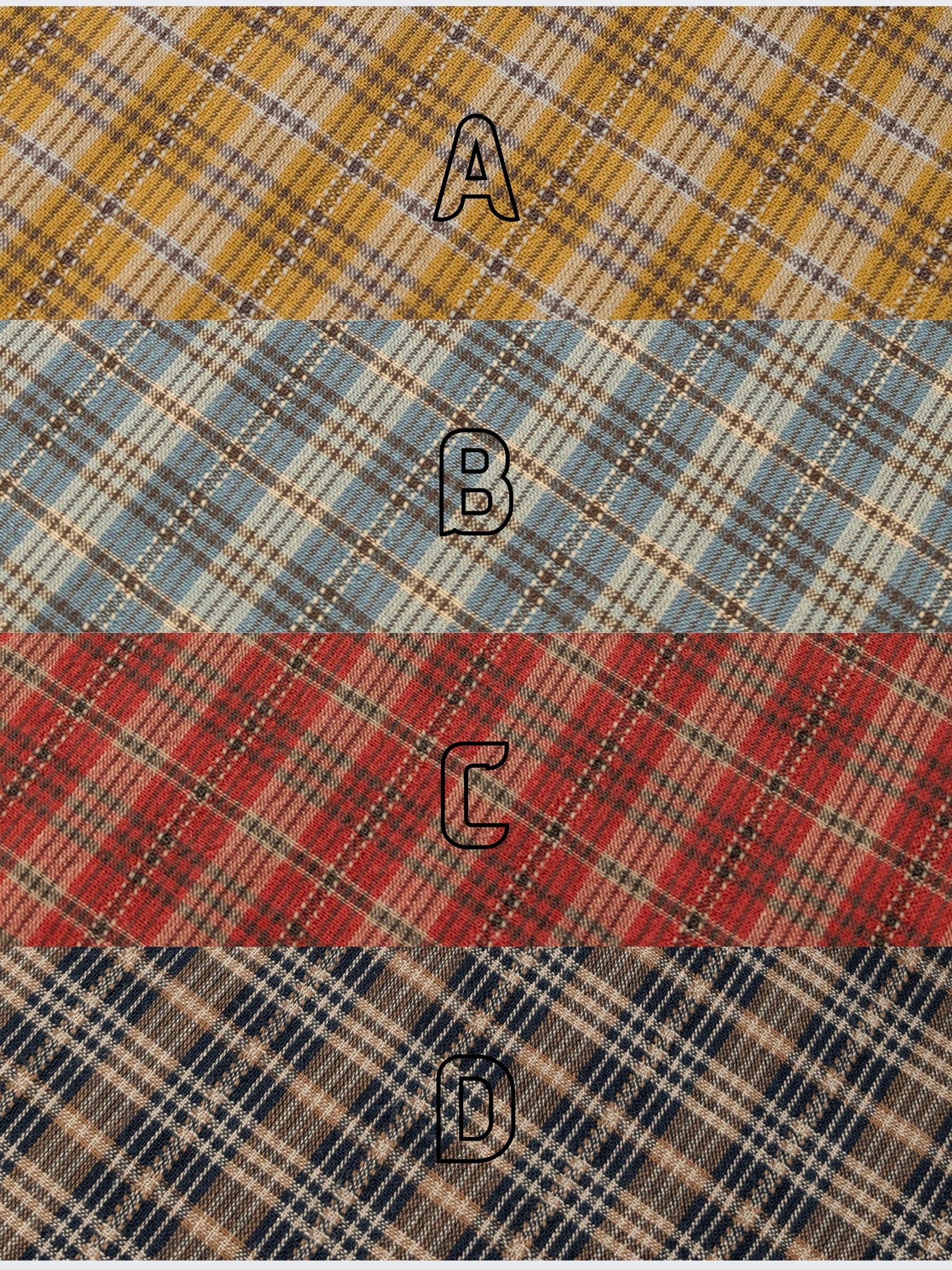 Textile Pantry - Check Plaid Yarn Dyed Cotton Fabric - Red