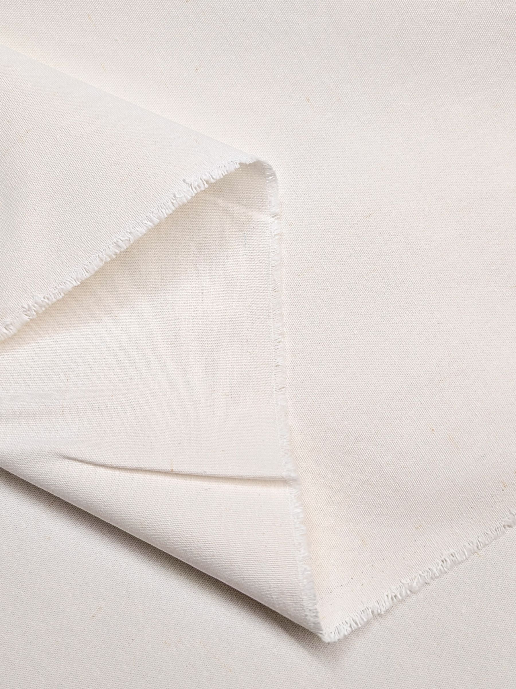Kokka - Solid Recycled Cotton Canvas Fabric - Natural