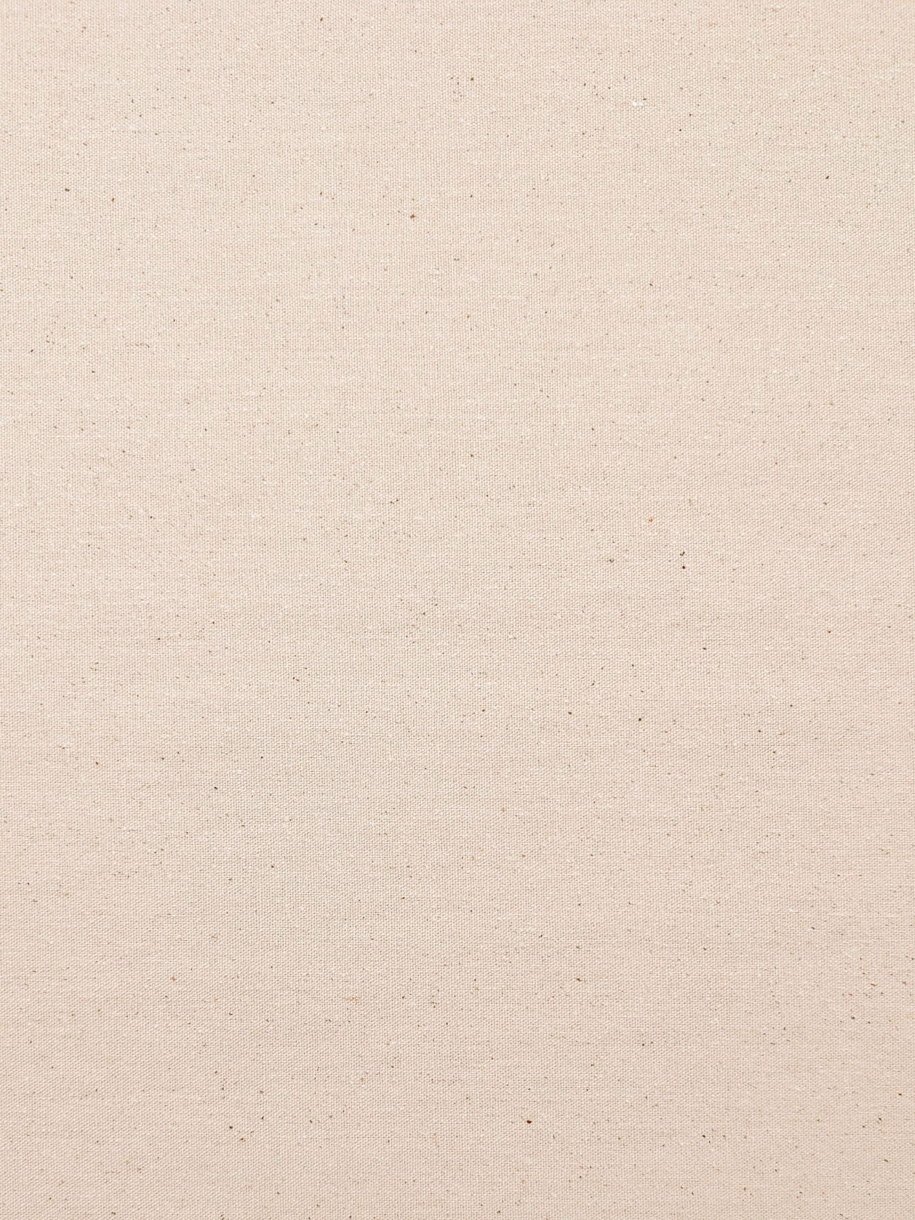 Kokka - Solid Recycled Cotton Canvas Fabric - Beige