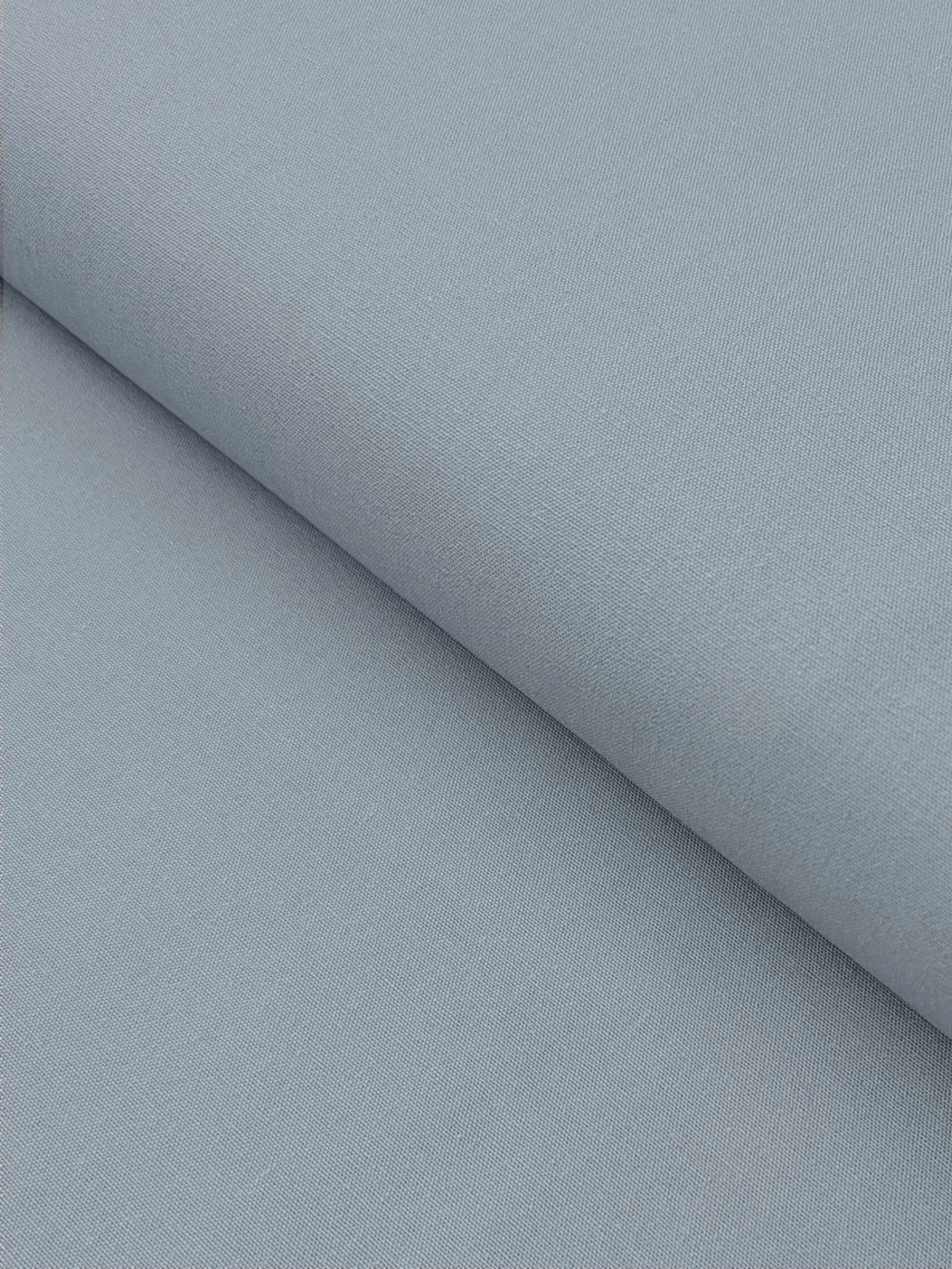 Kokka - Solid Recycled Cotton Canvas Fabric - Baby Blue