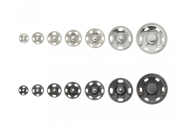 Tulip - "Sonaeru 備" Snap Fasteners Various Sizes 7mm to 21mm - Black