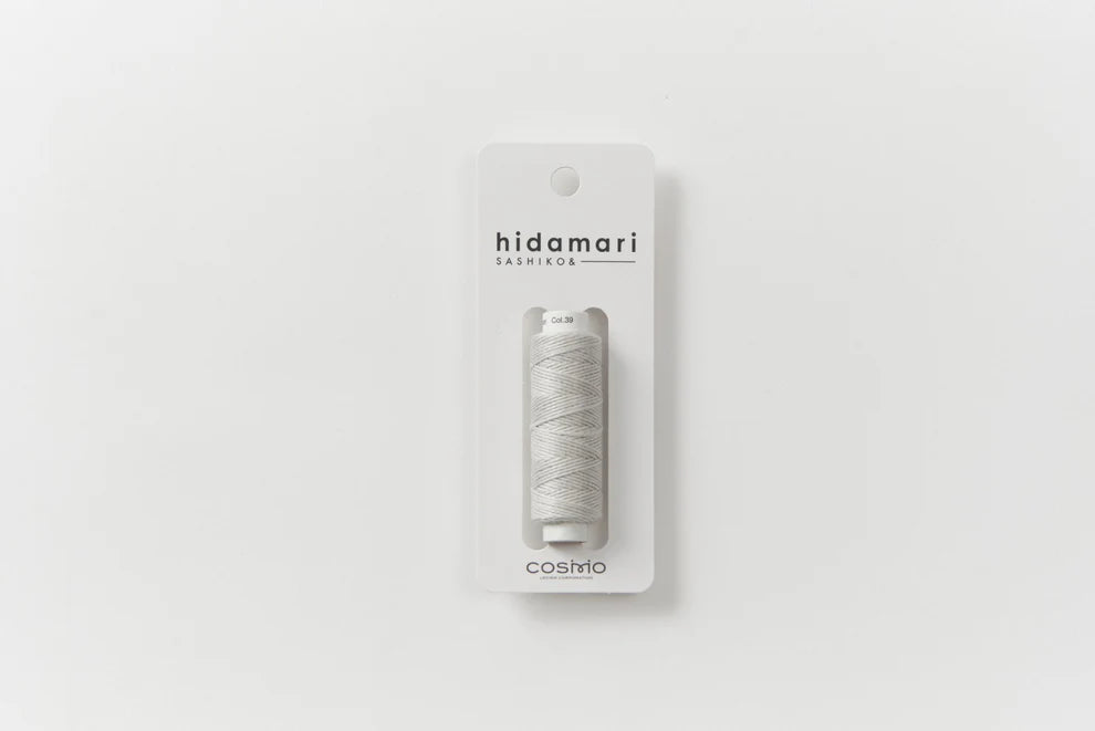 Lecien Cosmo - "Hidamari" Cotton Sashiko Thread 30m Spool - Black Sesame Latte