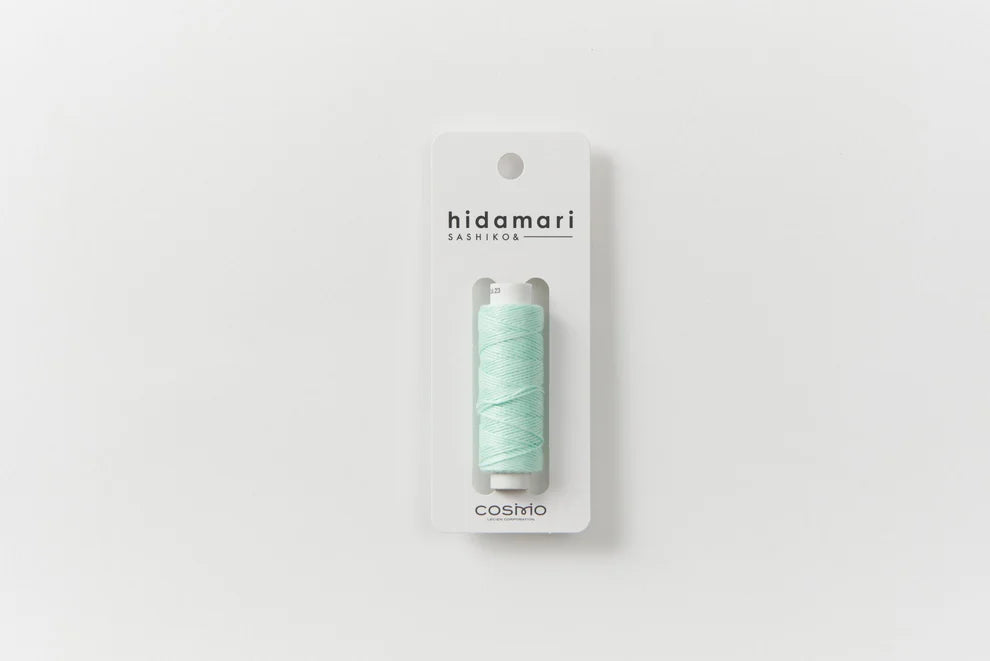 Lecien Cosmo - "Hidamari" Cotton Sashiko Thread 30m Spool - Mint Candy