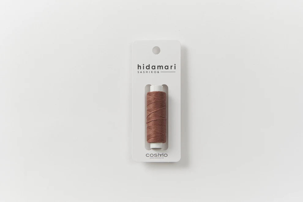 Lecien Cosmo - "Hidamari" Cotton Sashiko Thread 30m Spool - 3 O'clock Brownies