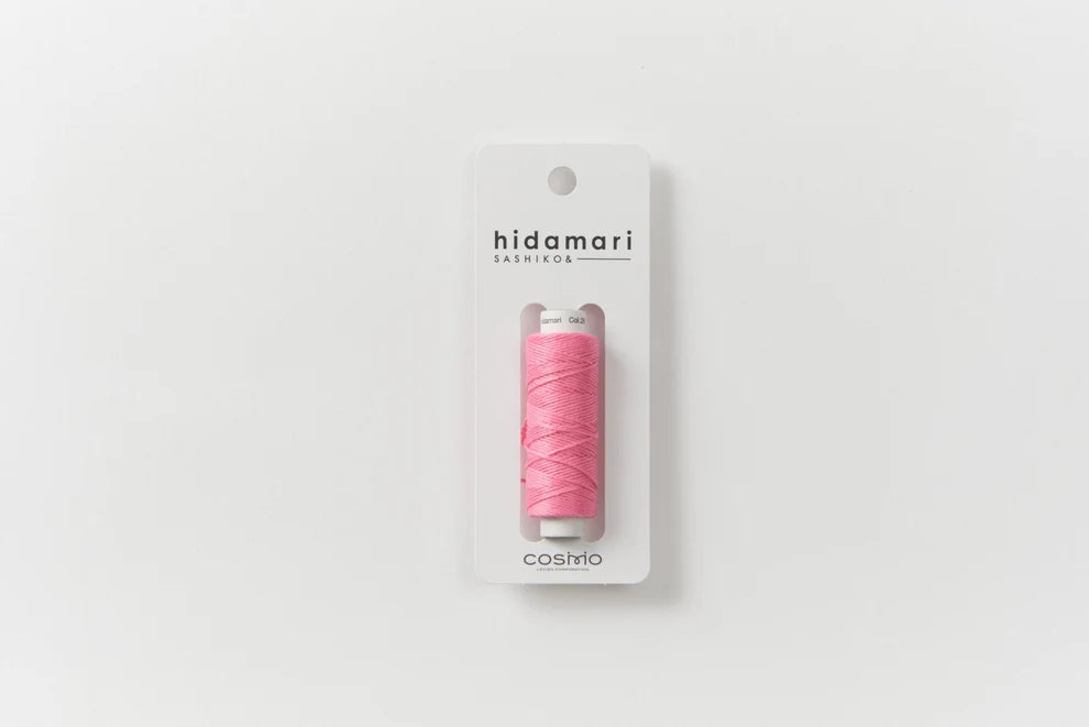 Lecien Cosmo - "Hidamari" Cotton Sashiko Thread 30m Spool - Dragon Fruit