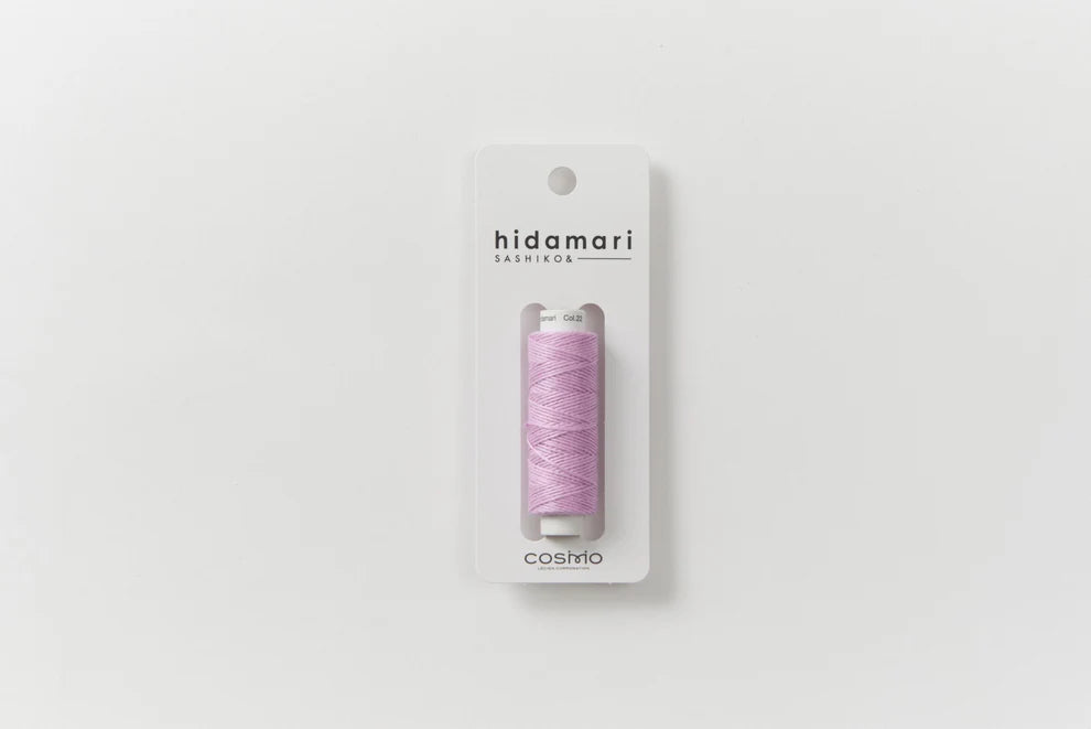 Lecien Cosmo - "Hidamari" Cotton Sashiko Thread 30m Spool - Crystallized Violets