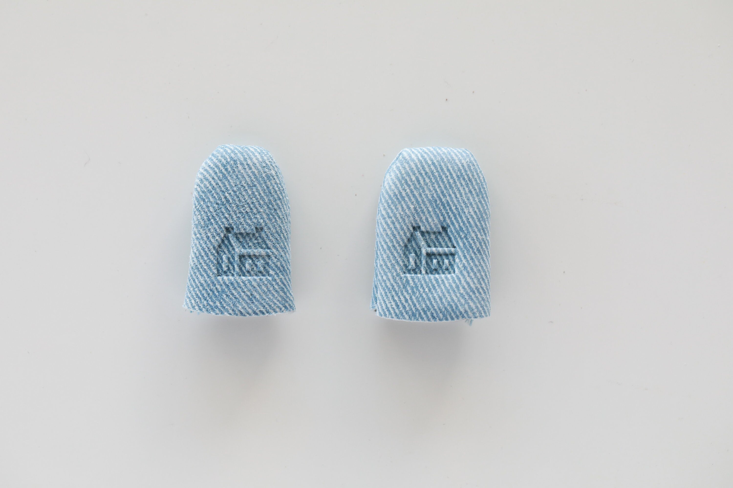 Little House - Leather Fingertip Thimble M/L - "Denim"