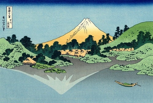 Olympus - Hokusai Collection "Mt. Fuji Reflected" Sashiko Sampler Kit - White