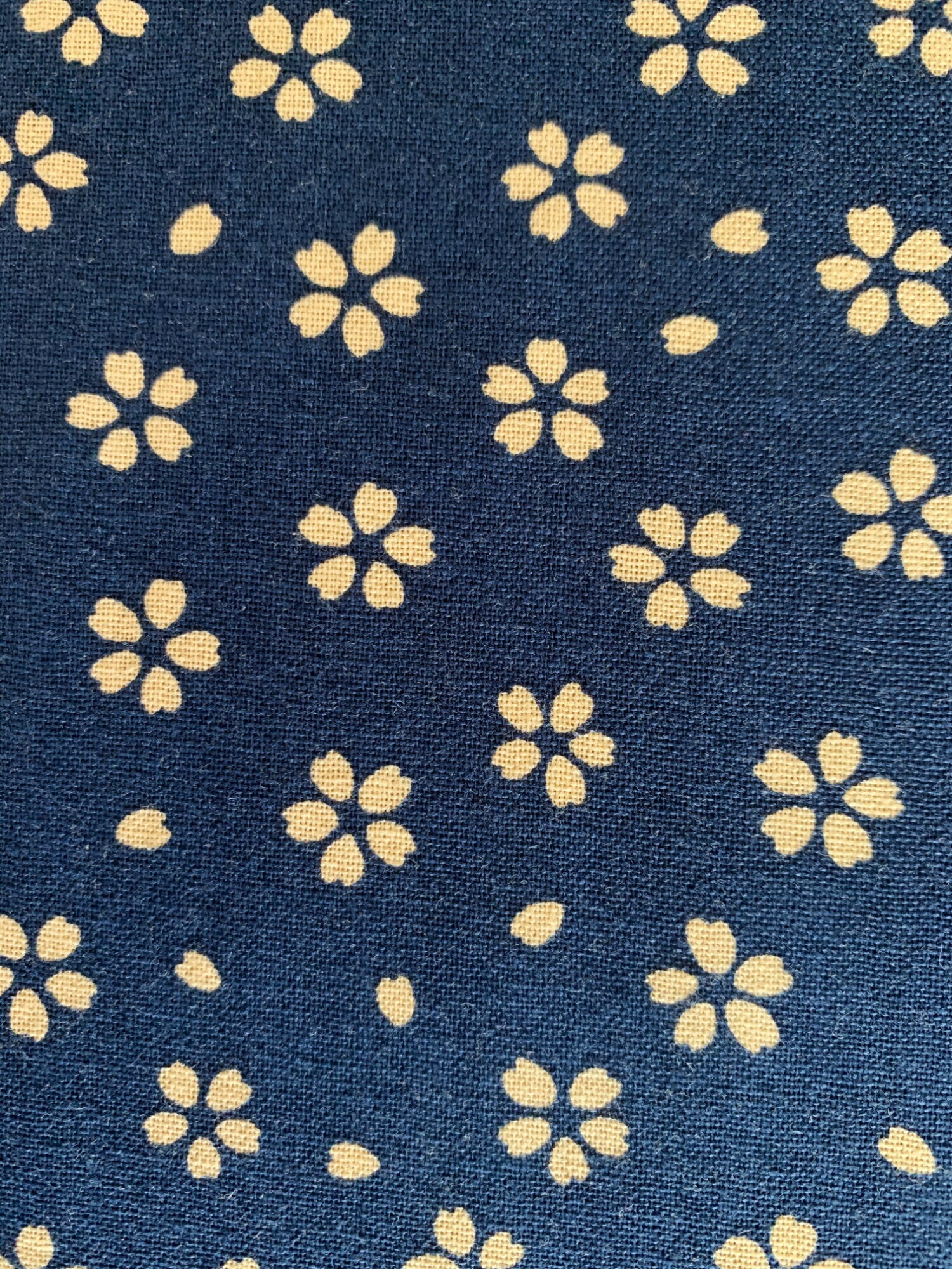 Medium Cherry Blossom Sakura Sevenberry Japanese cotton fabric 88220-5-3 medium blue