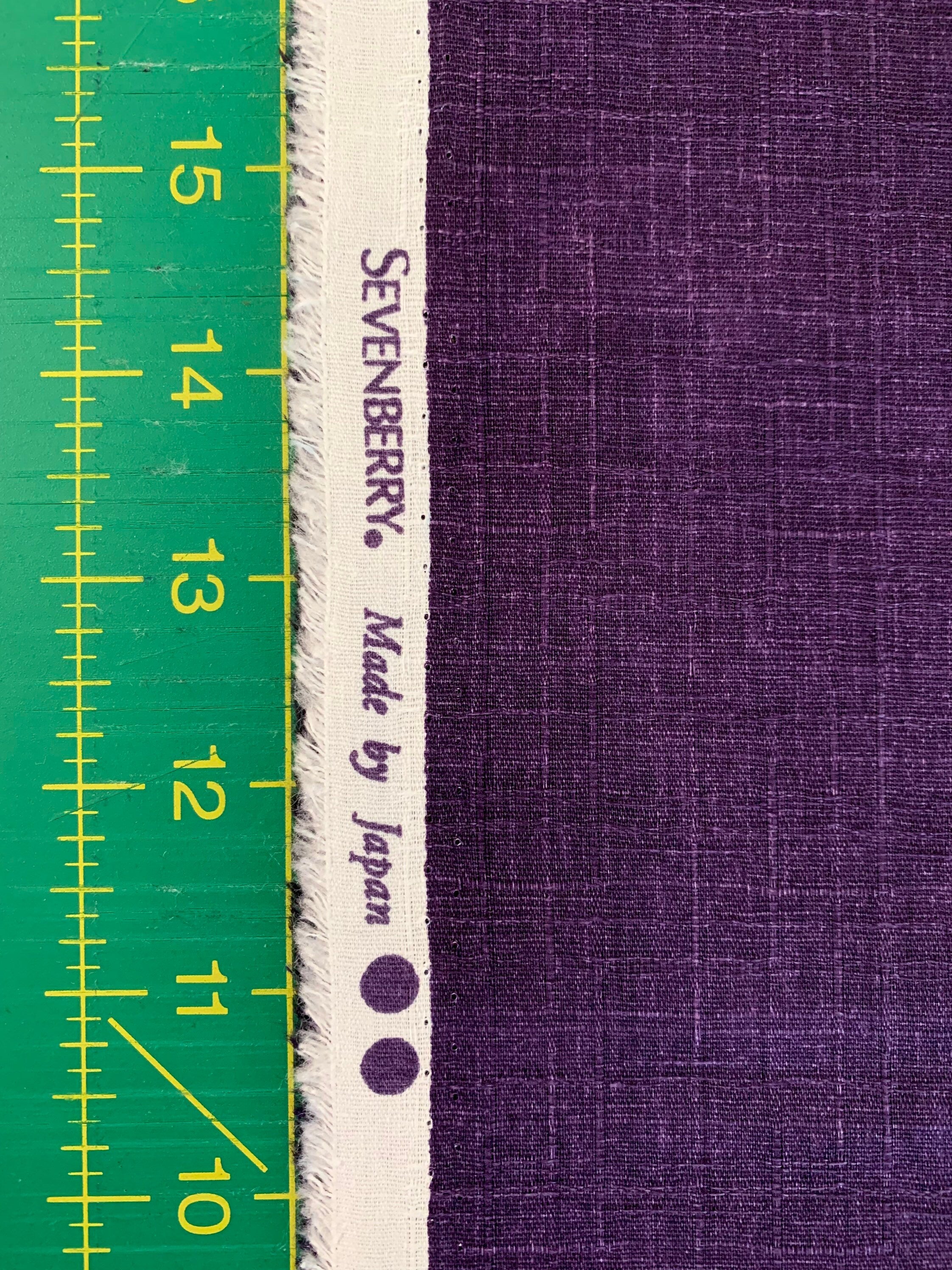 Swatches 17 Dobby Cotton Solid Color Sevenberry Japanese fabric