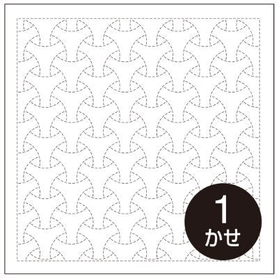 Olympus - Maru Bishamon Cotton Sashiko Sampler Cloth - White
