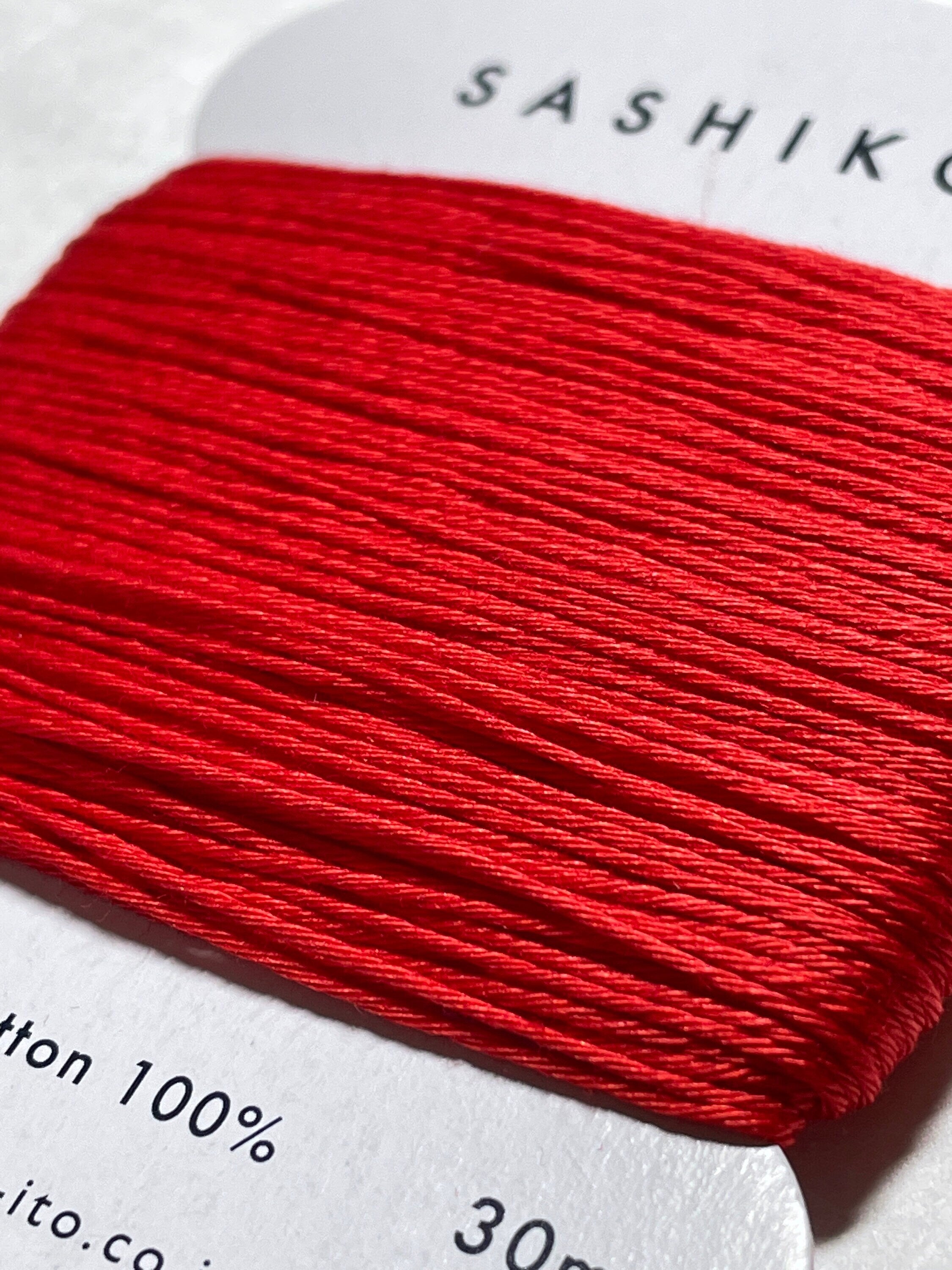 Daruma - Cotton Sashiko Thread 30m Card 20/6 - #213 Red