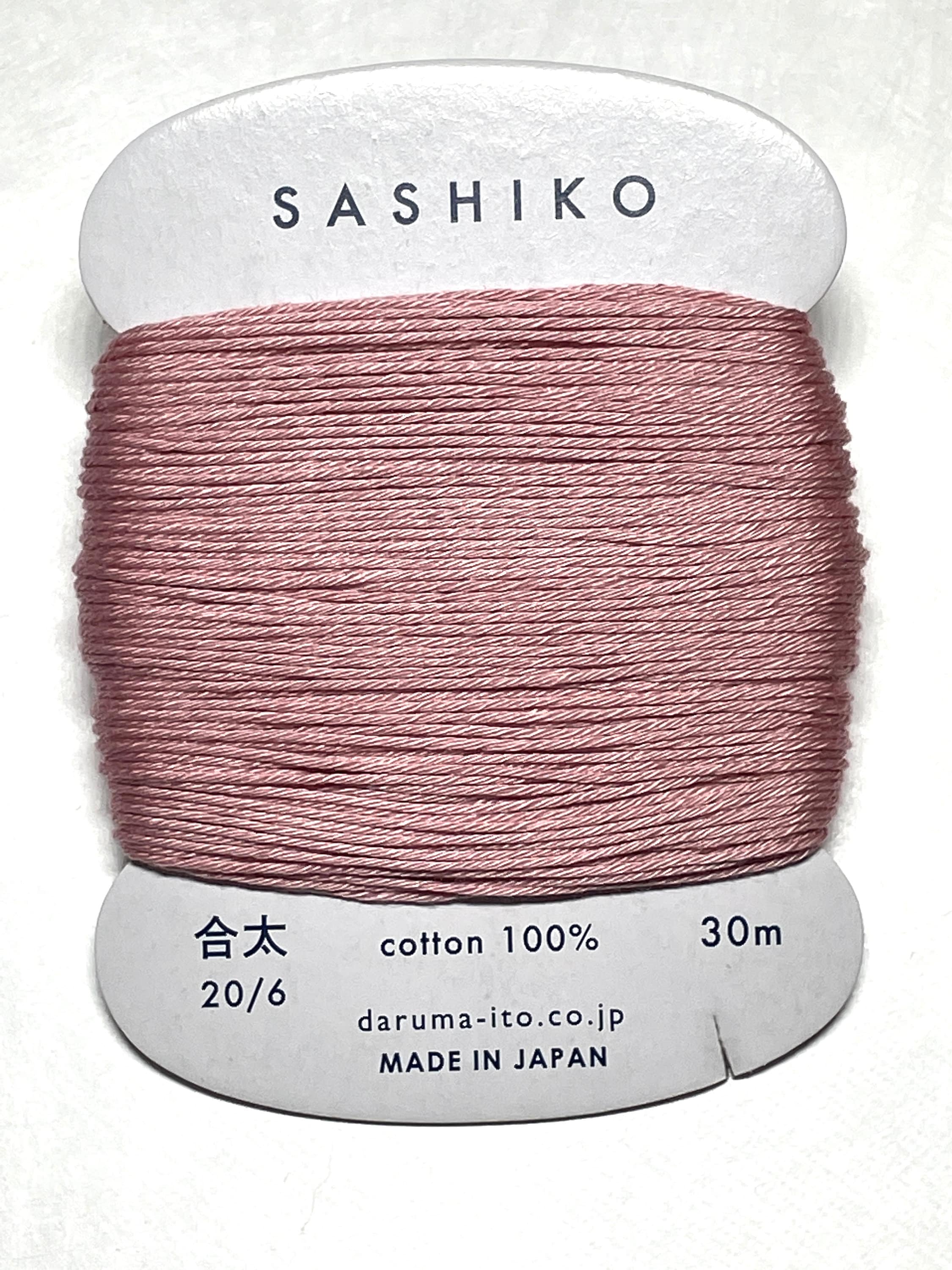 Daruma - Cotton Sashiko Thread 30m Card 20/6 - #211 Pink