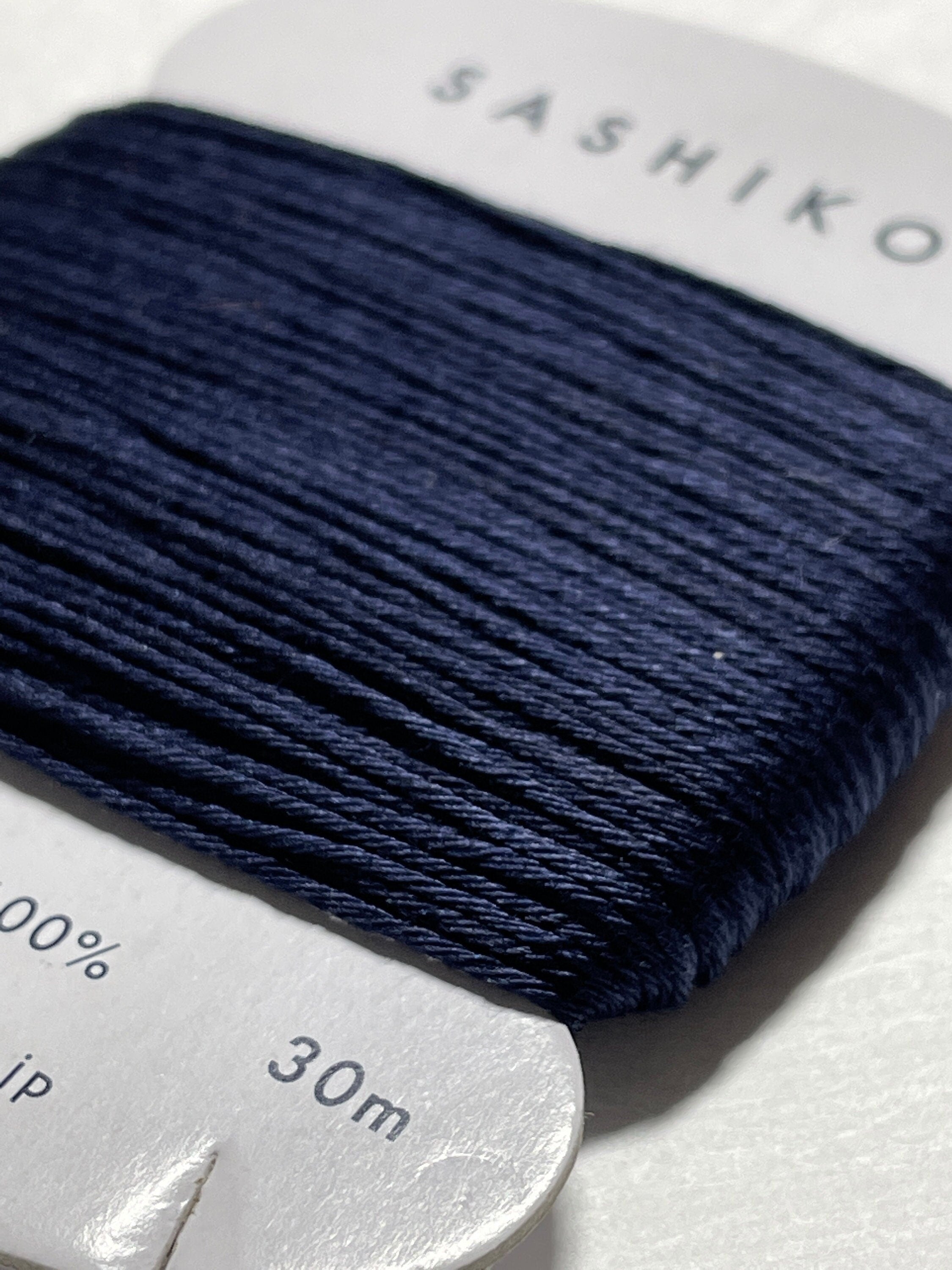 Daruma - Cotton Sashiko Thread 30m Card 20/6 - #216 Deep Blue