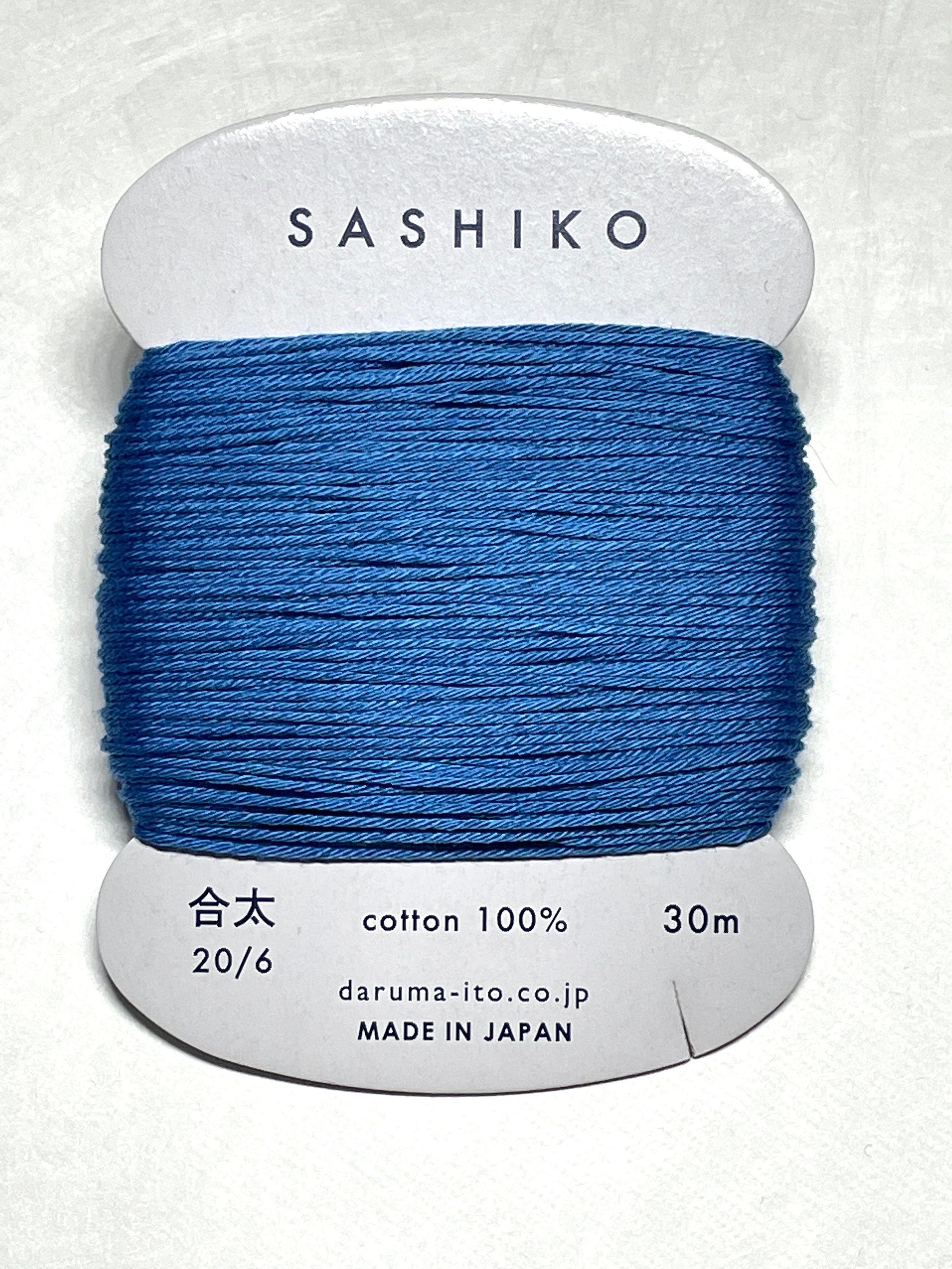 Daruma - Cotton Sashiko Thread 30m Card 20/6 - #225 Bright Blue