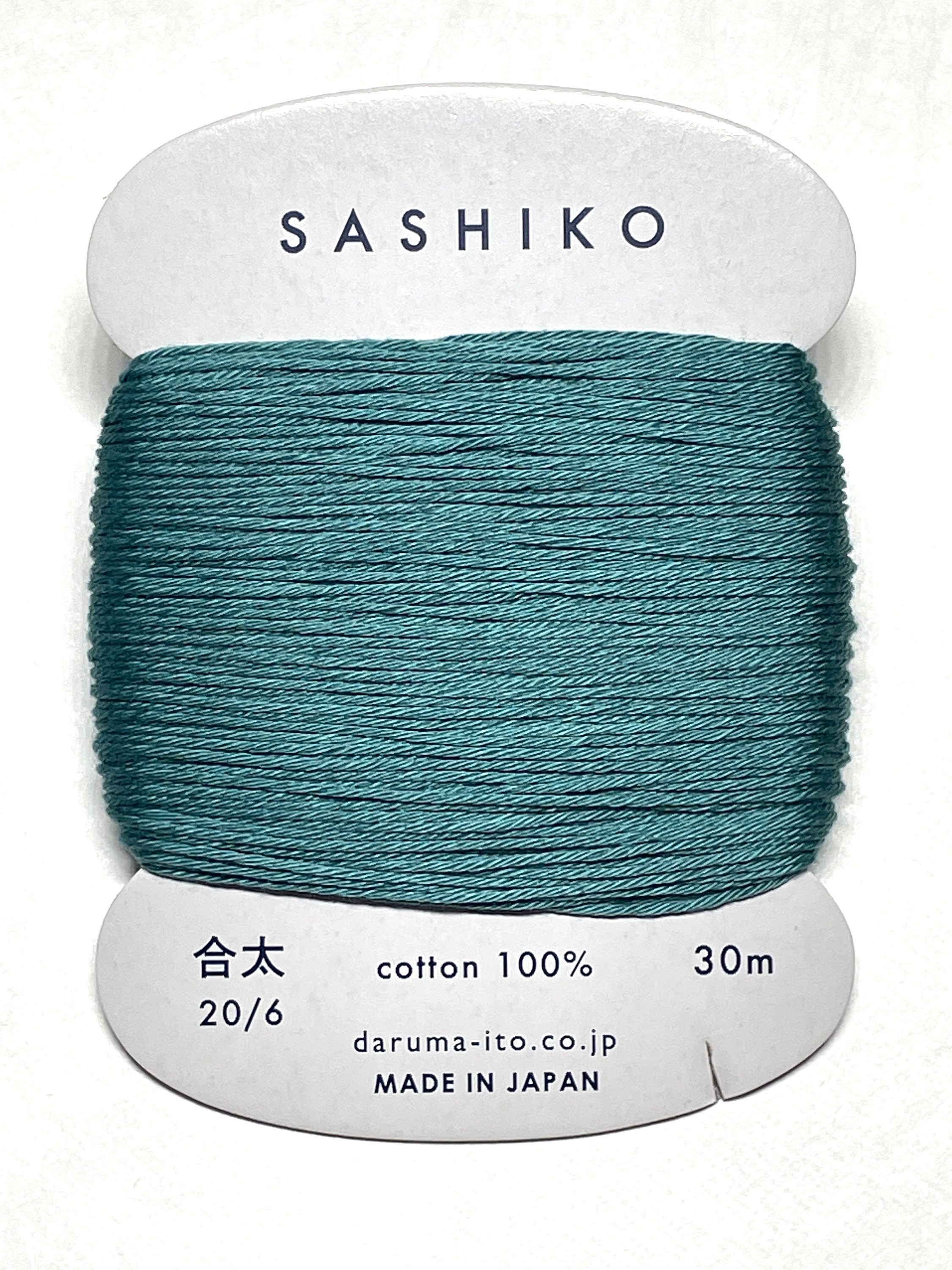 Daruma - Cotton Sashiko Thread 30m Card 20/6 - #205 Peacock Green