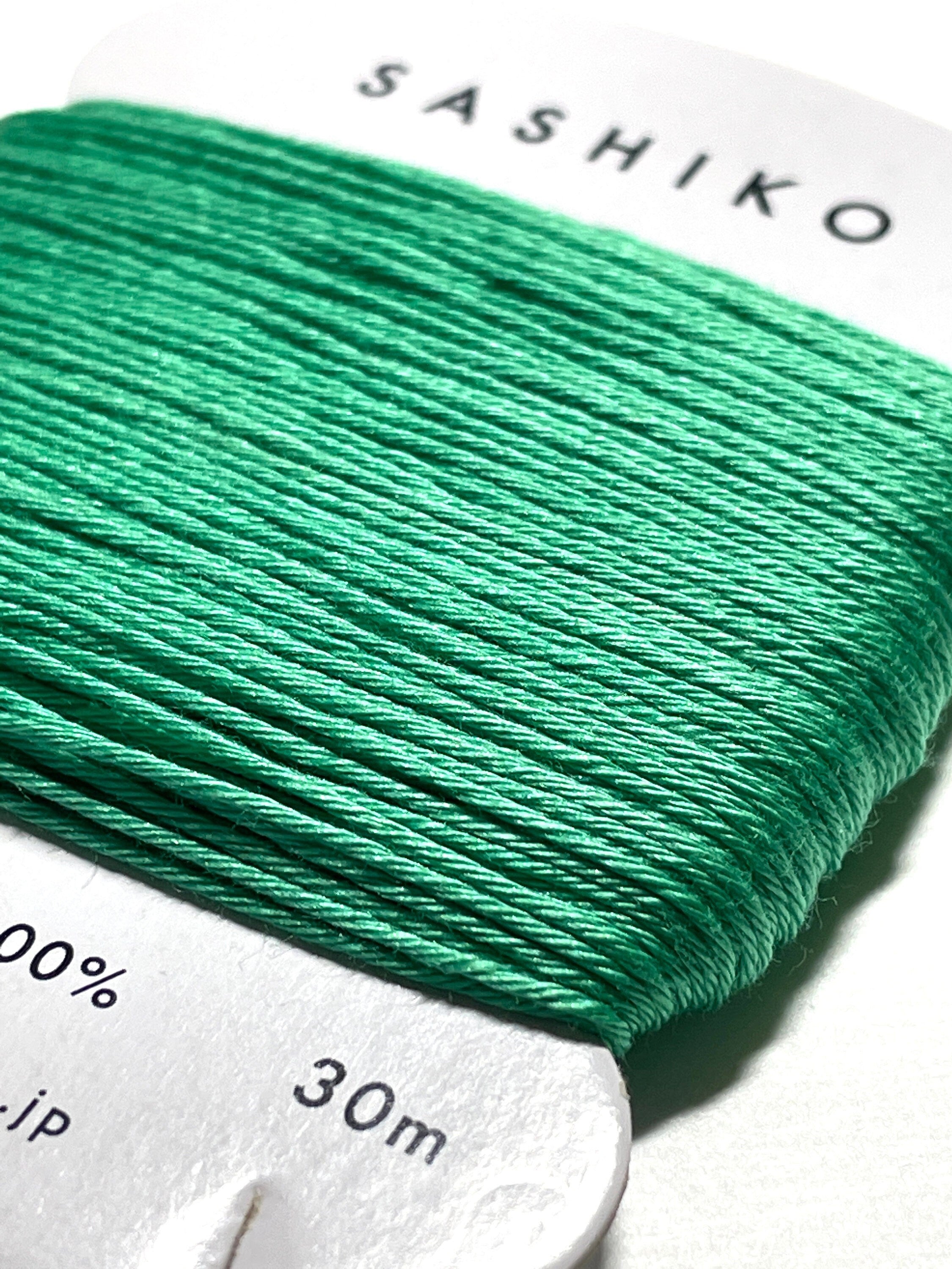Daruma - Cotton Sashiko Thread 30m Card 20/6 - #207 Emerald Green