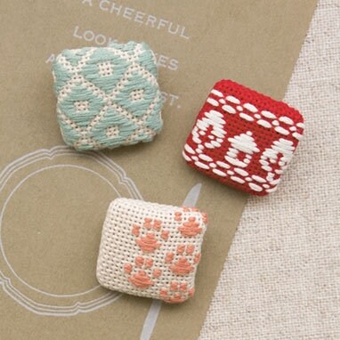 Olympus Japanese Kogin Kit Square Kurumi Buttons #69