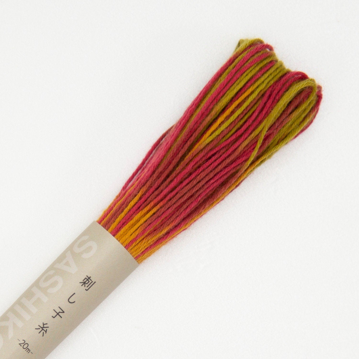 Olympus - Cotton Sashiko Thread 20m Skein - Color #93 Variegated Fall