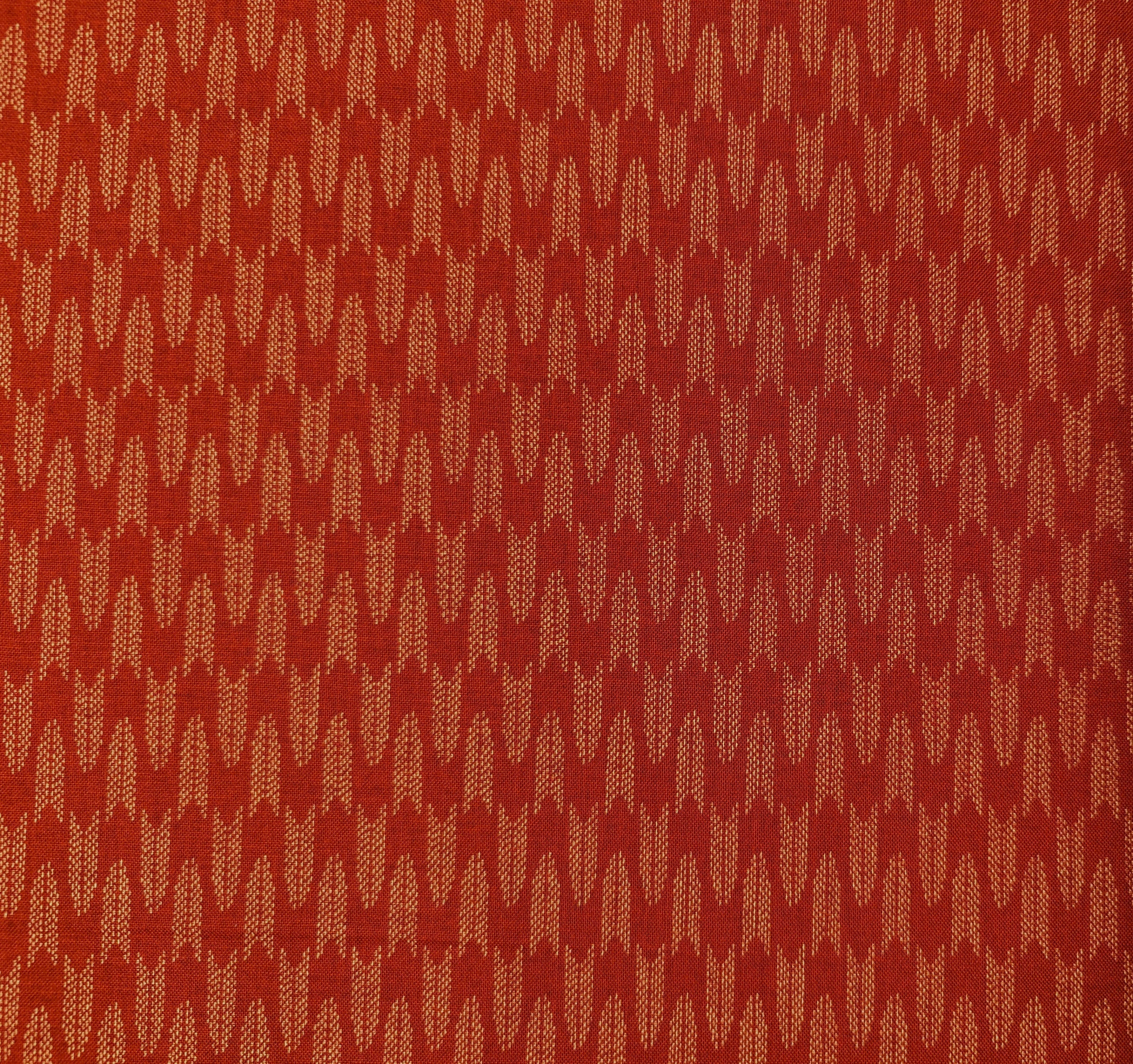 Sevenberry Zigzag Yabane arrows Japanese cotton fabric 88222-6-2 red with beige