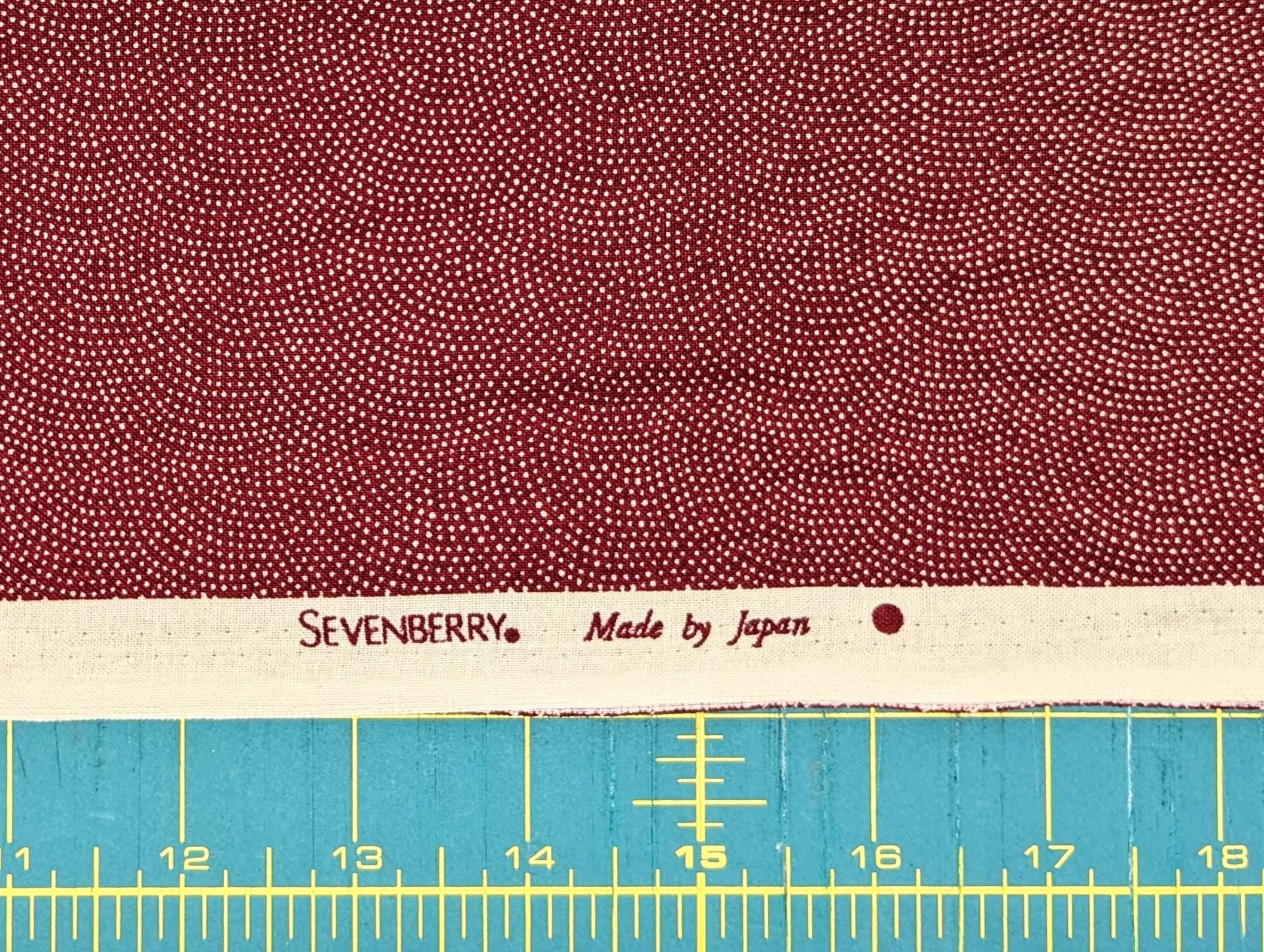 Sevenberry Same-Komon (Shark Skin) Japanese cotton fabric 88220-8-1 red