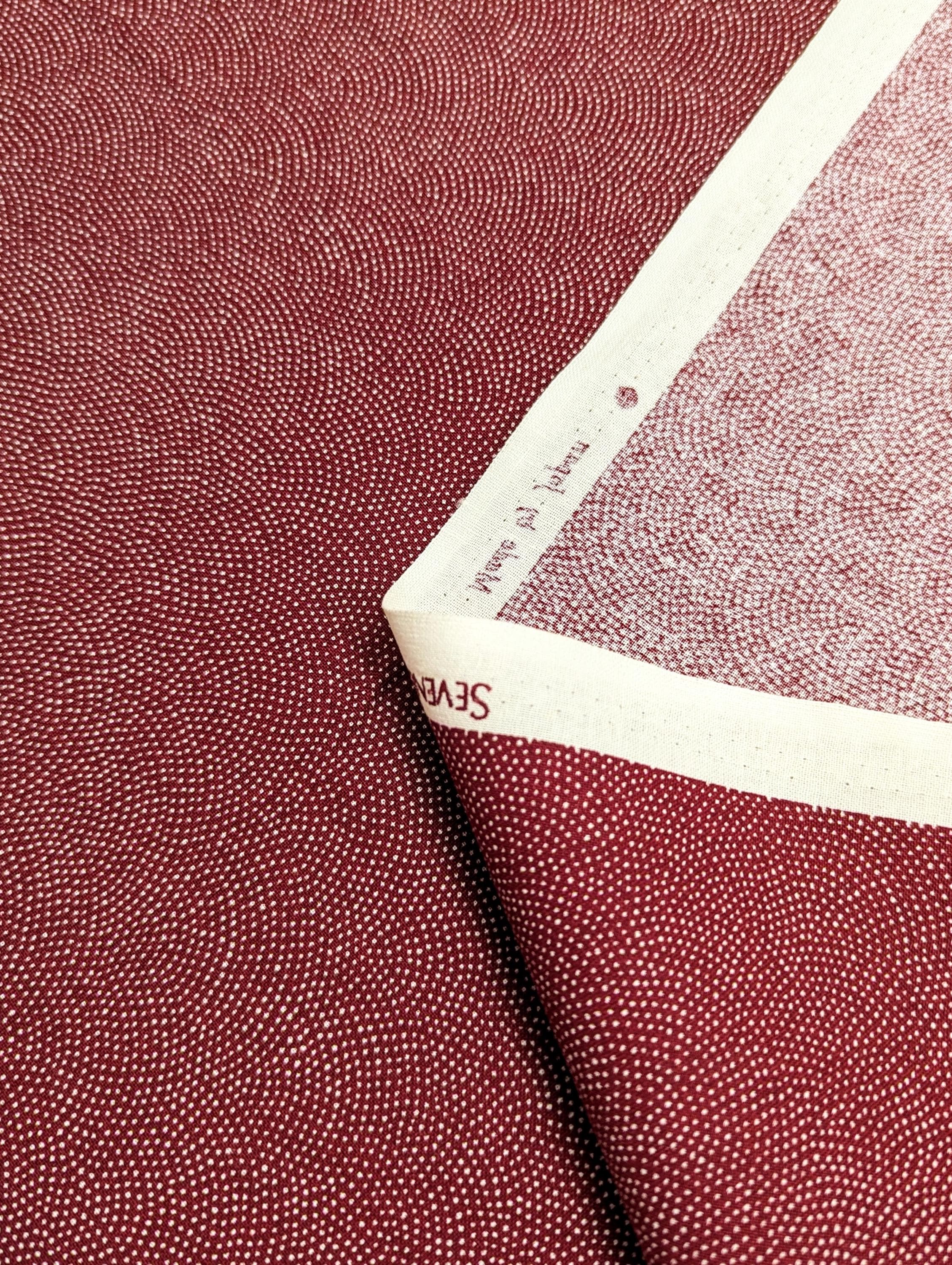 Sevenberry Same-Komon (Shark Skin) Japanese cotton fabric 88220-8-1 red