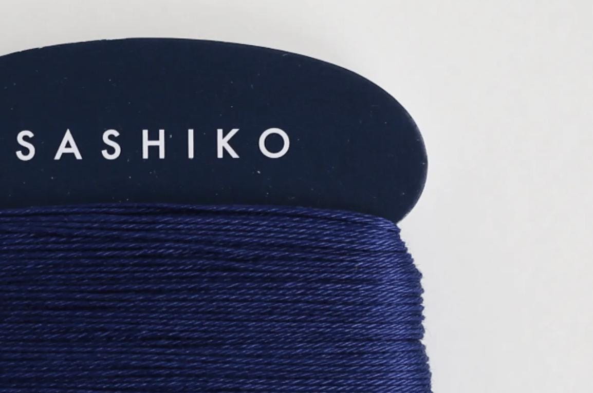Daruma - Cotton Sashiko Thread 40m Card 20/4 - #215 Navy Blue