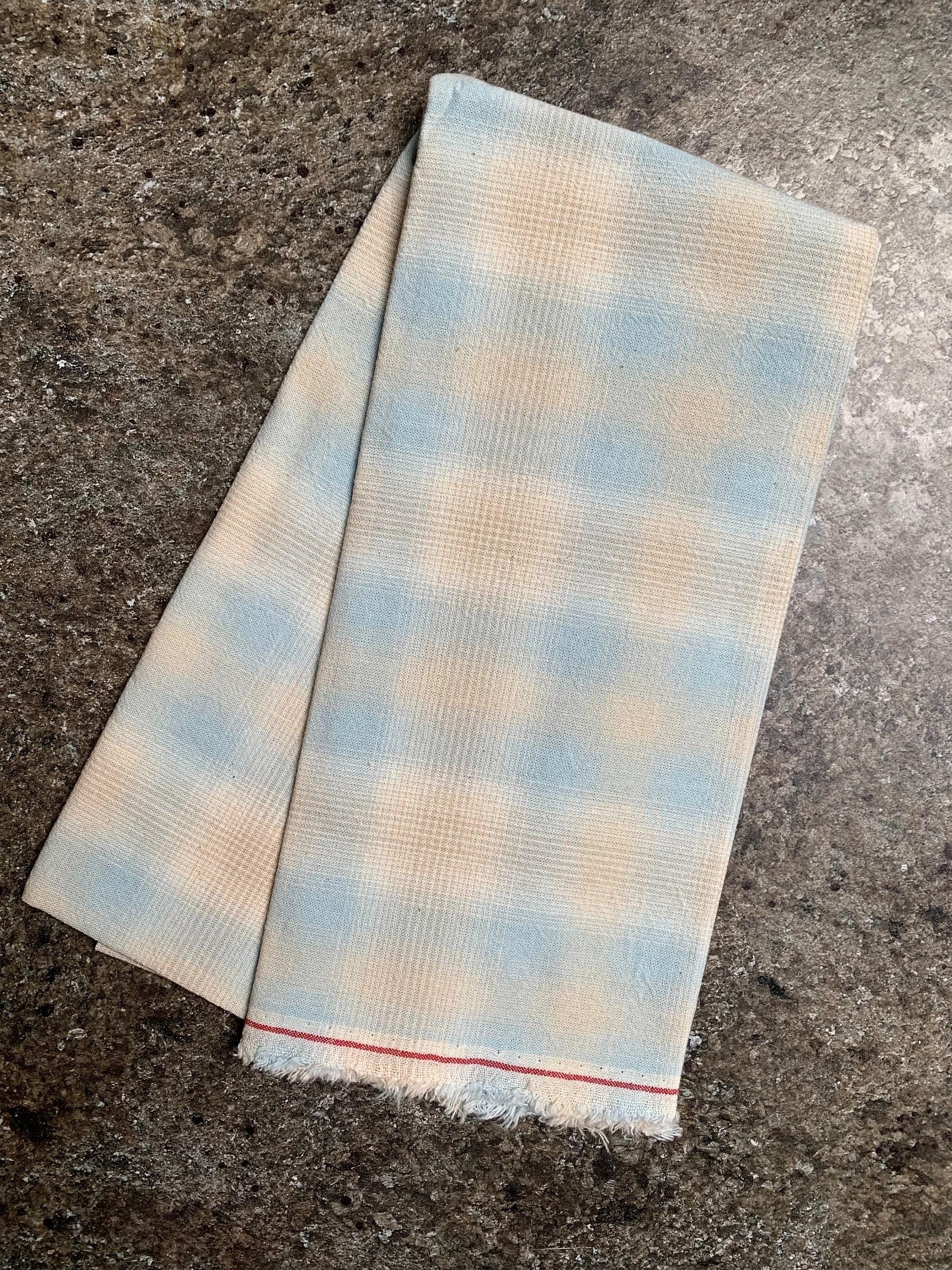 PRE-CUT Cosmo Japanese yarn dyed cotton taupe fabric half meter large plaid