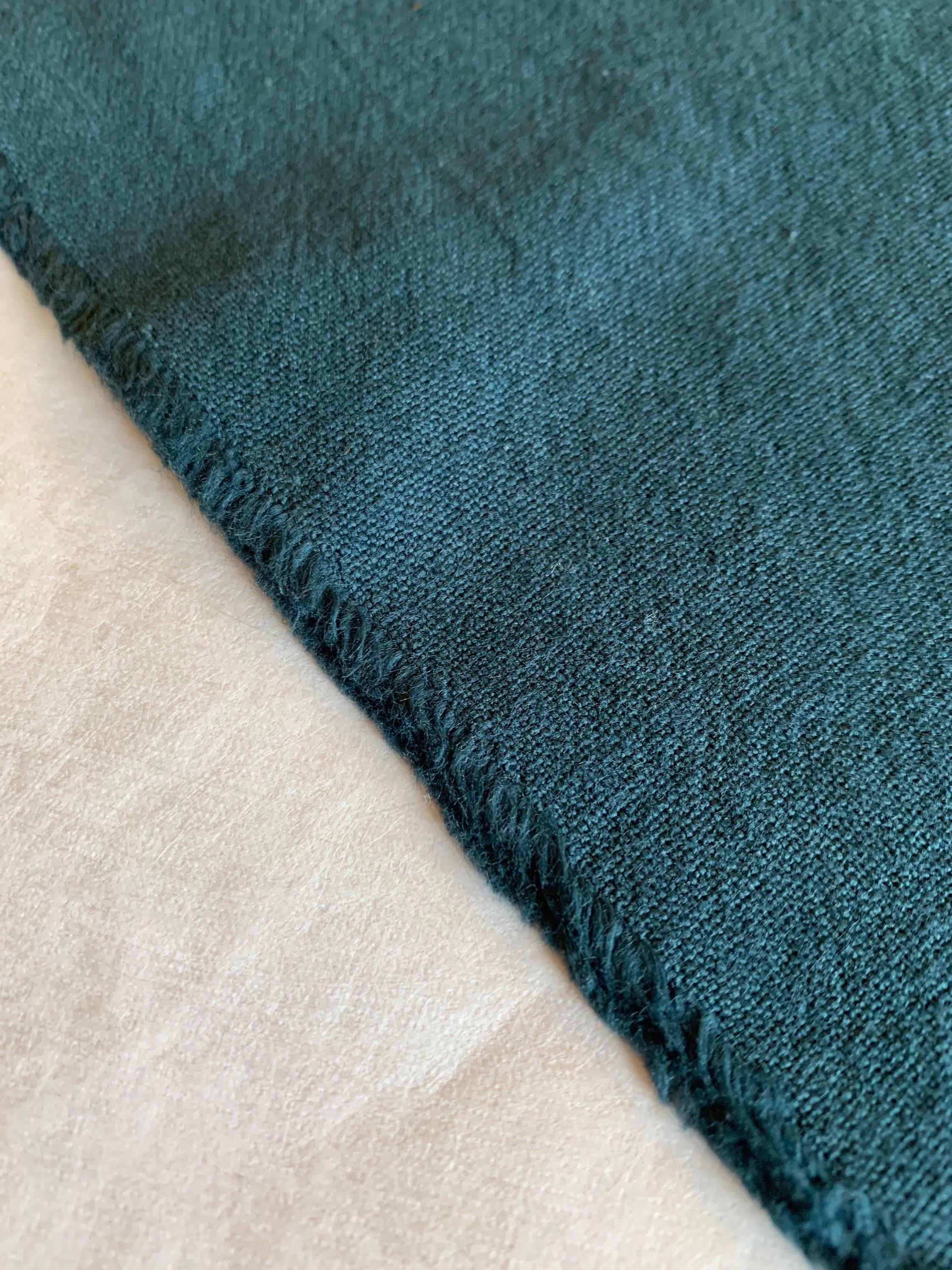 Cosmo - Cotton/Linen Blend Canvas - Dark Peacock Green