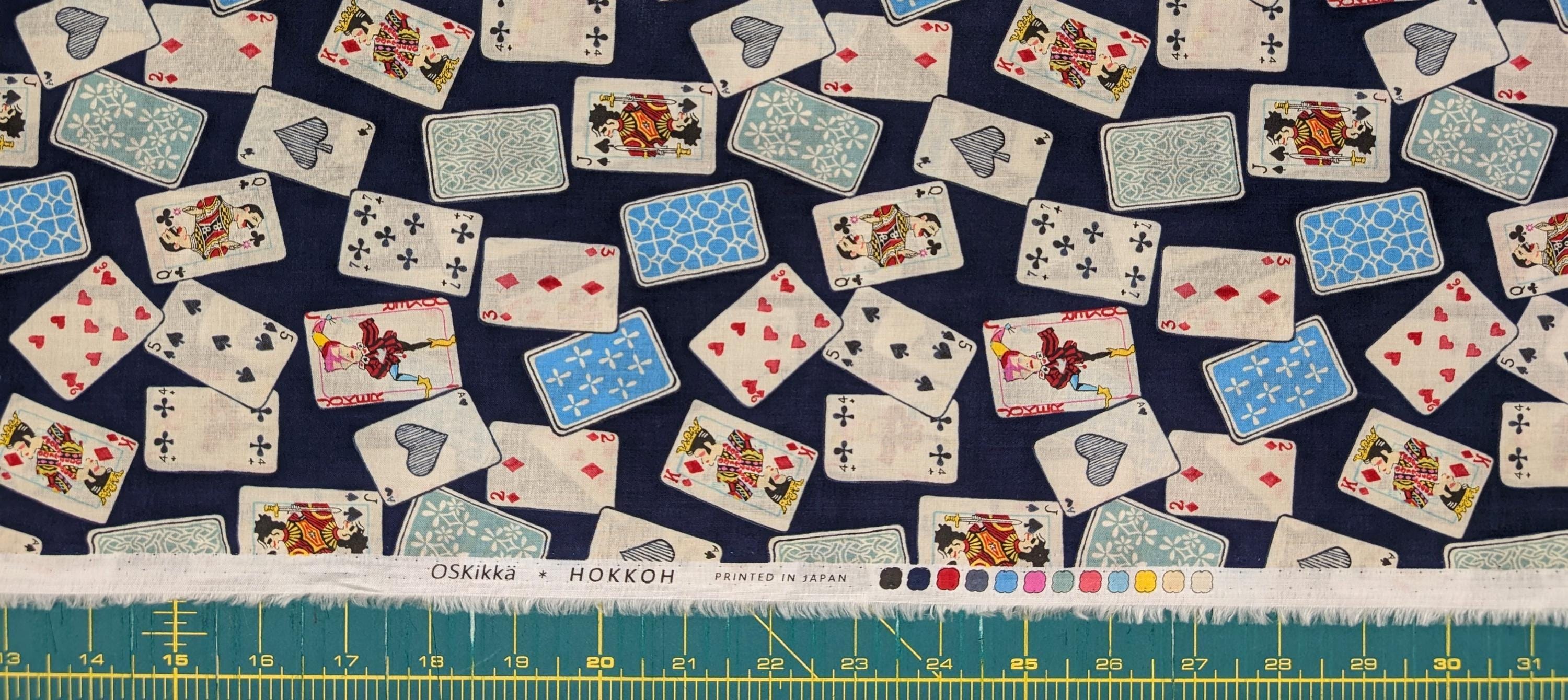 Hokkoh - Legendary Singing Cards Cotton Lawn - Blue